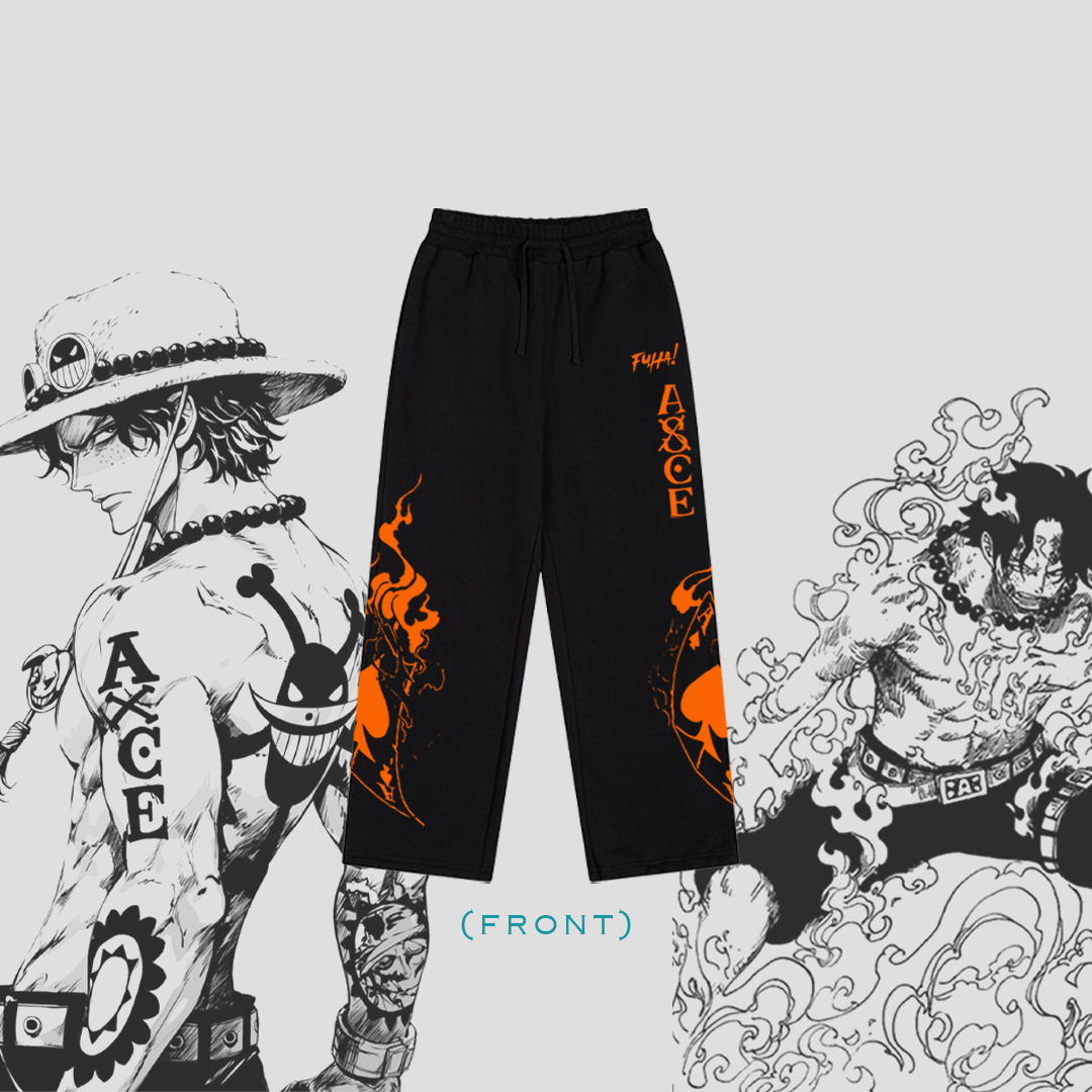 Ace Flame Spade Black Sweatpants