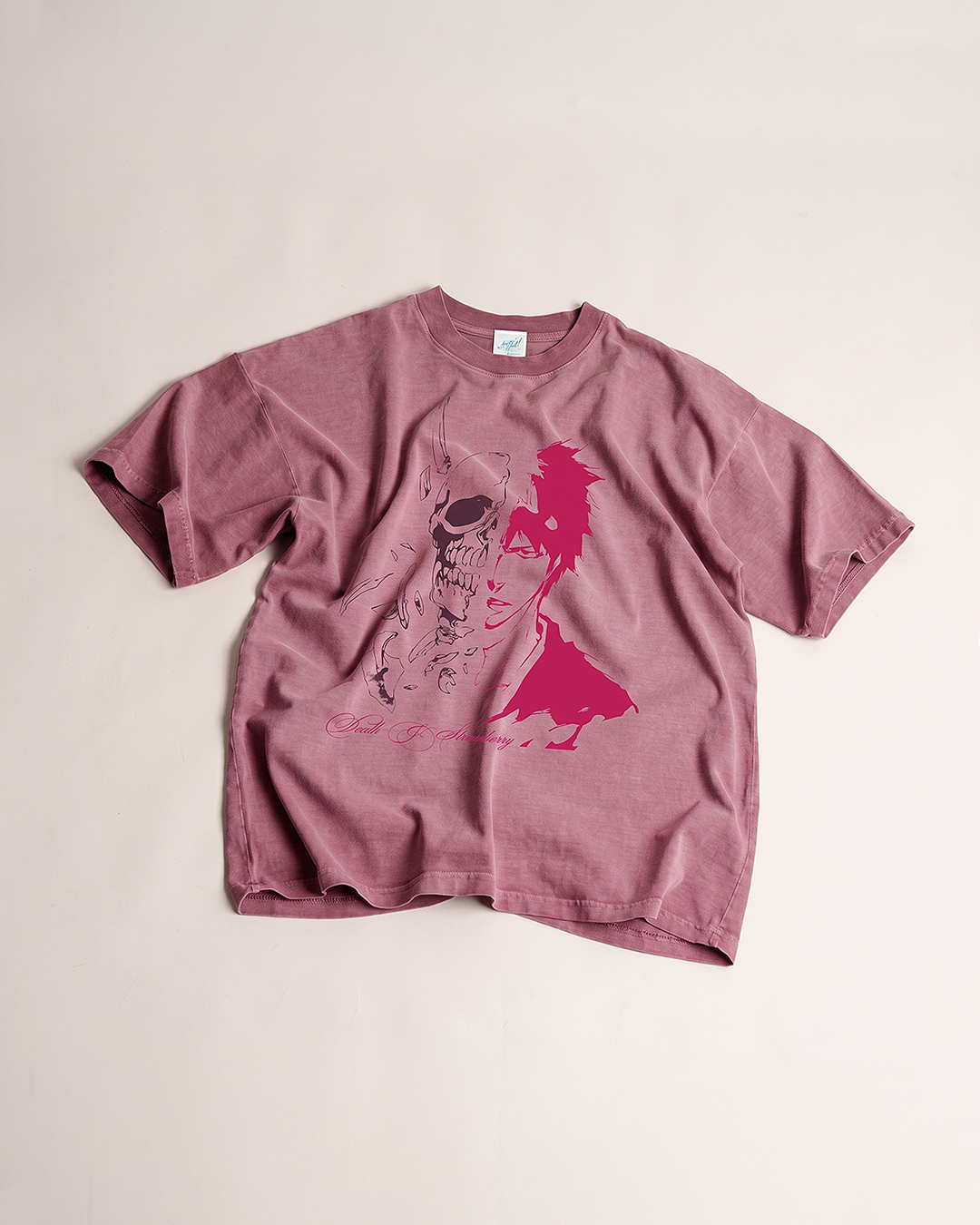 Death & Strawberry Rose Pink Tee