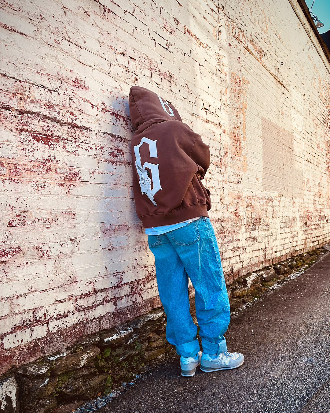 Los Numeros 6 Brown Full Zip Hoodie