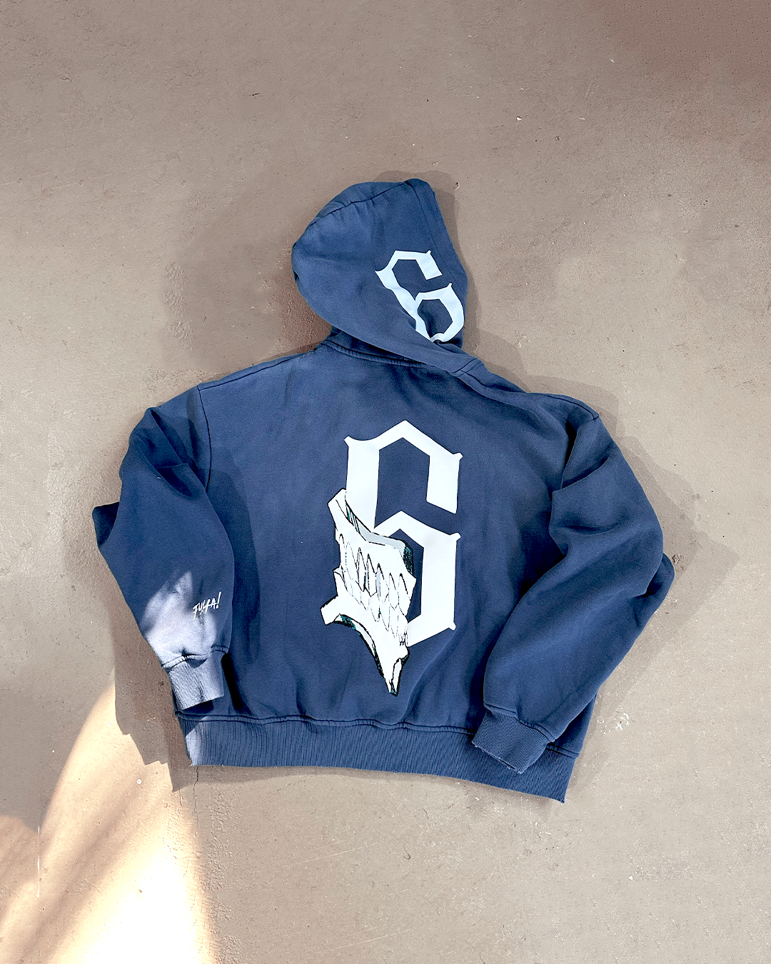 Los Numeros 6 Navy Full Zip Hoodie