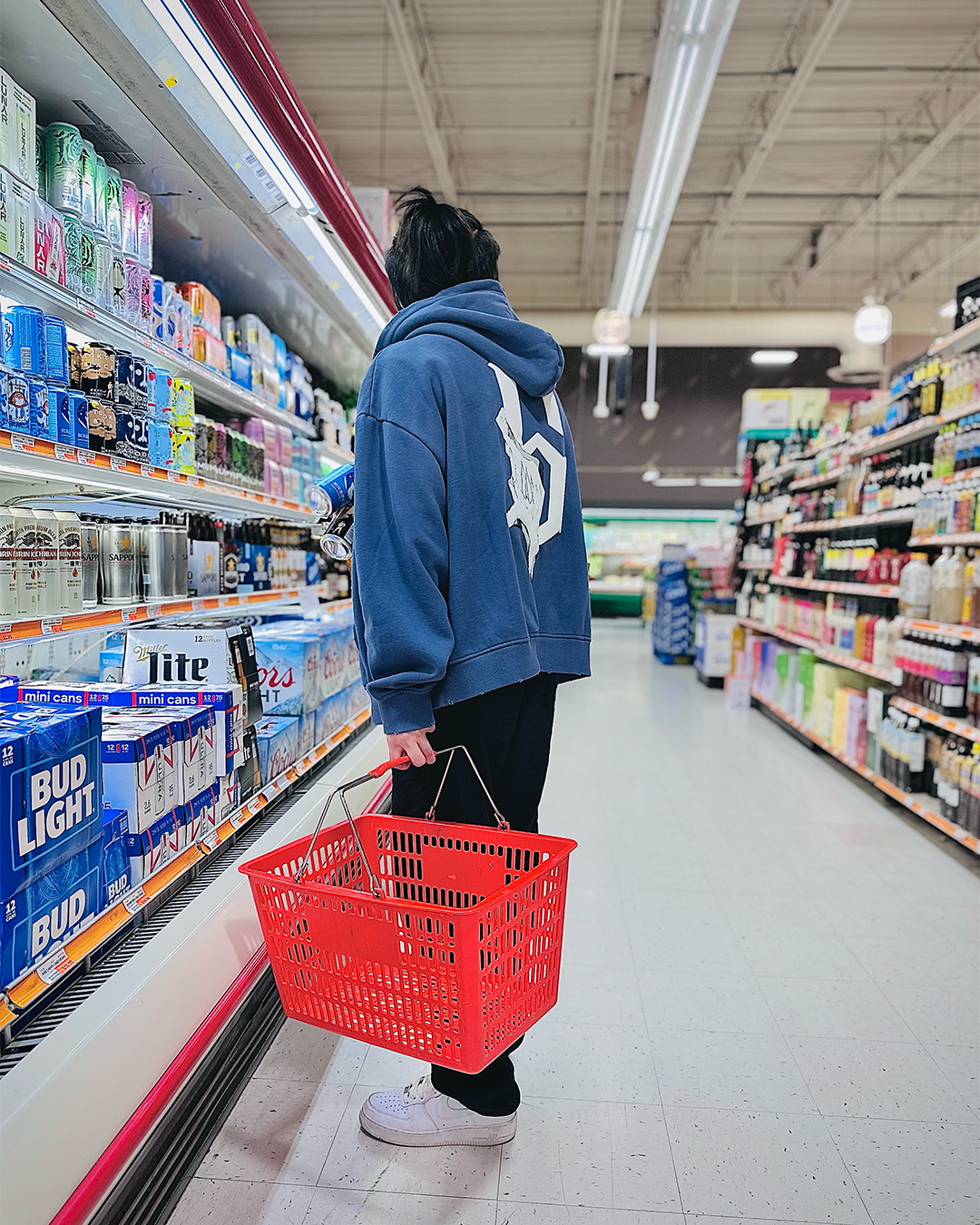 Los Numeros 6 Navy Full Zip Hoodie