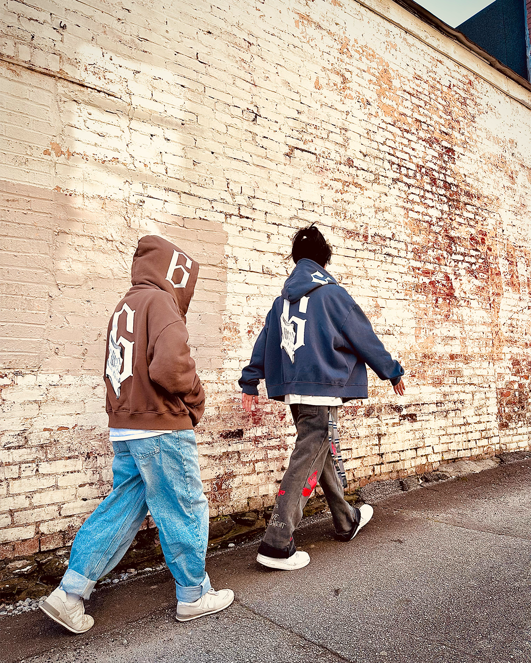 Los Numeros 6 Navy Full Zip Hoodie