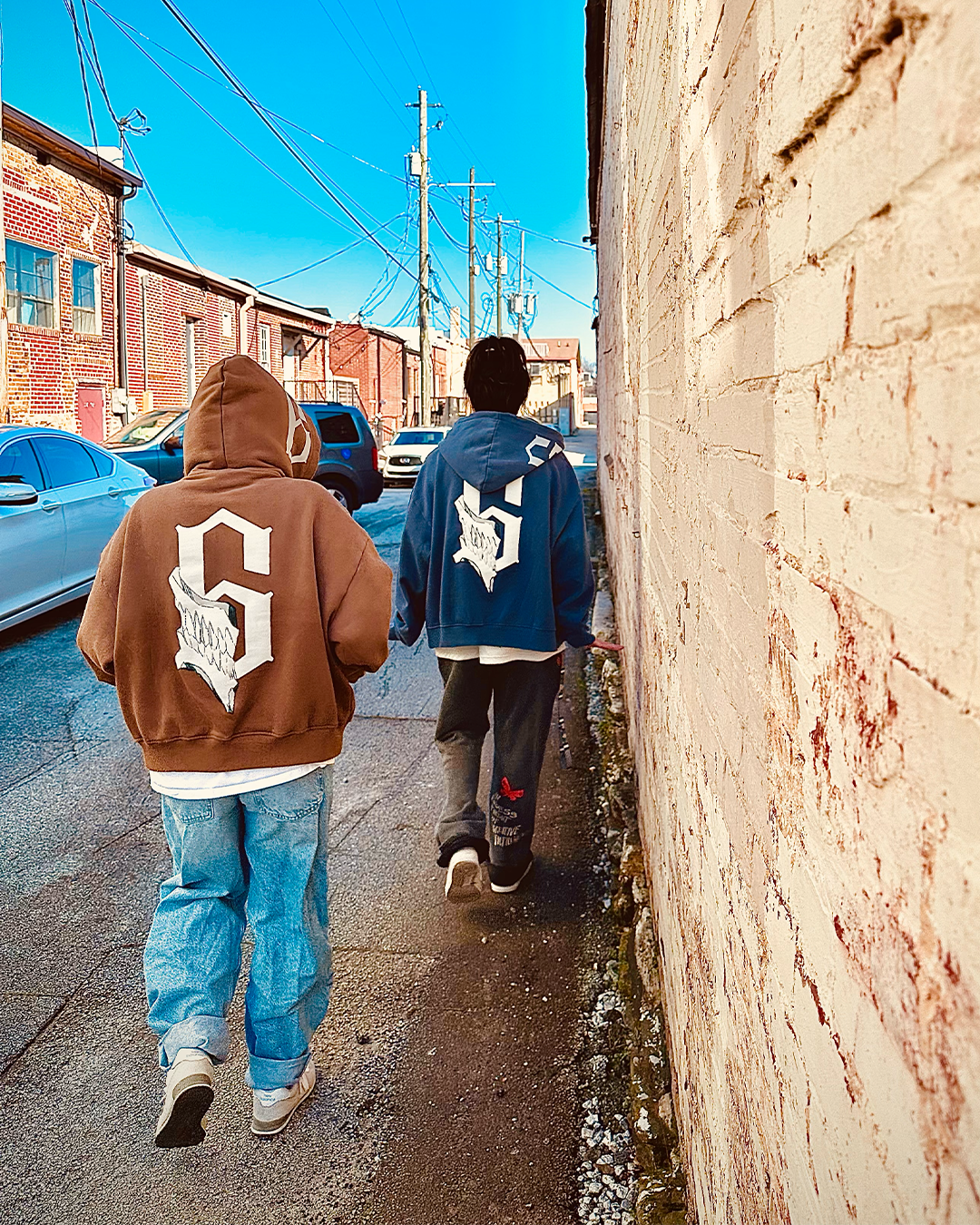 Los Numeros 6 Brown Full Zip Hoodie