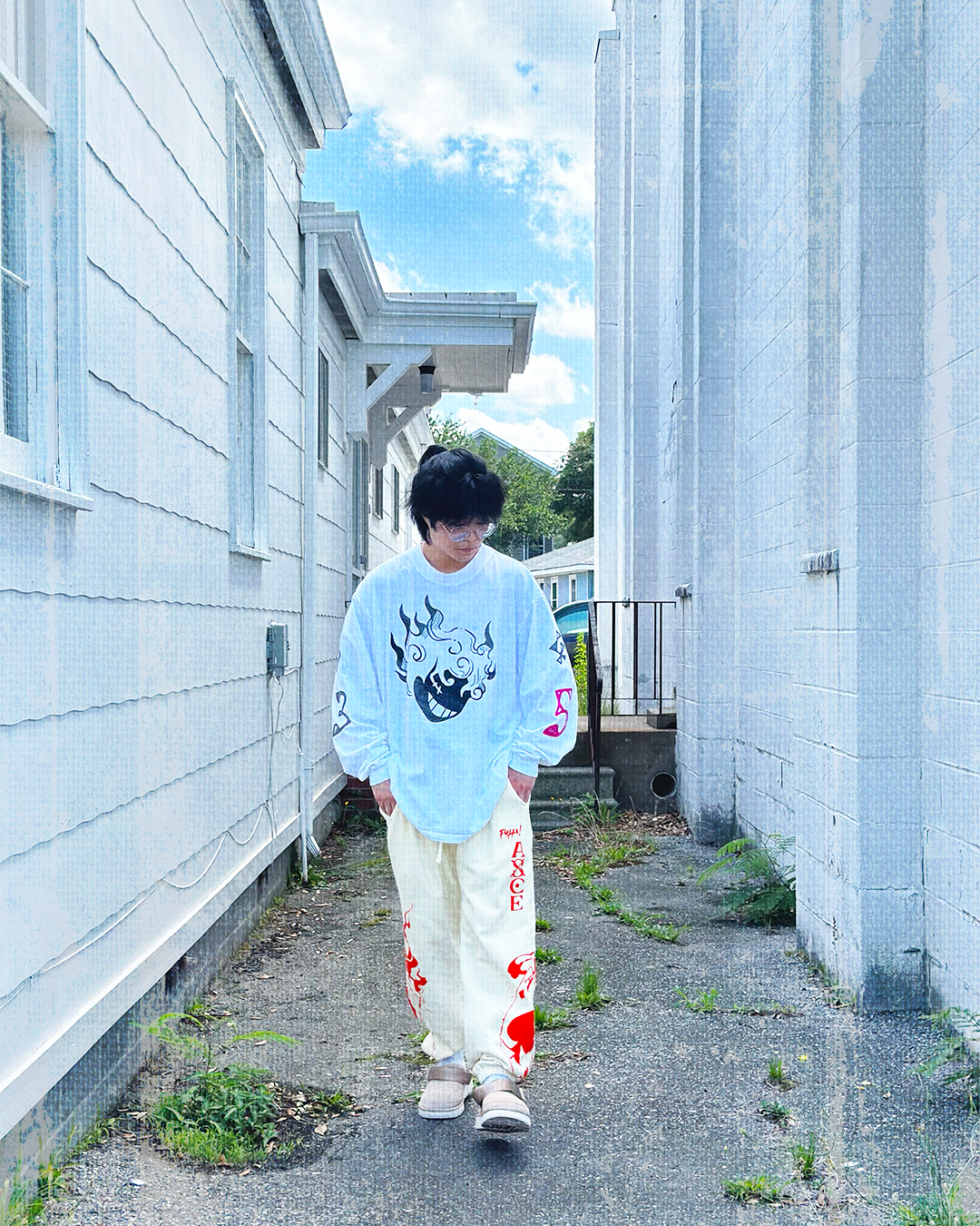 G-5 Sun God White Long Sleeve Shirt