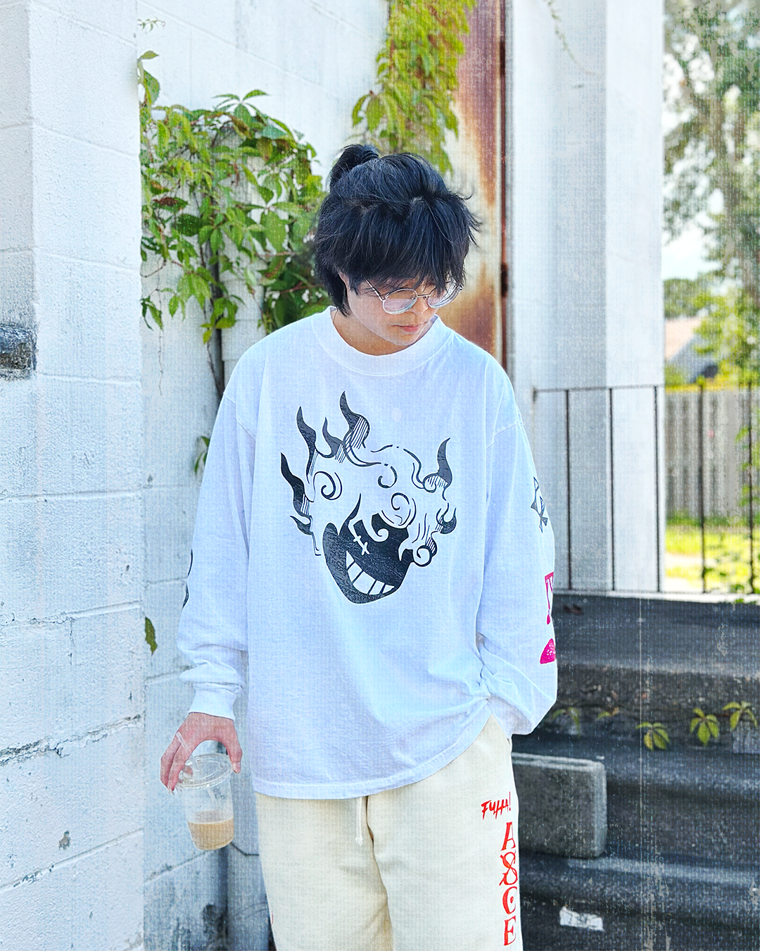 G-5 Sun God White Long Sleeve Shirt