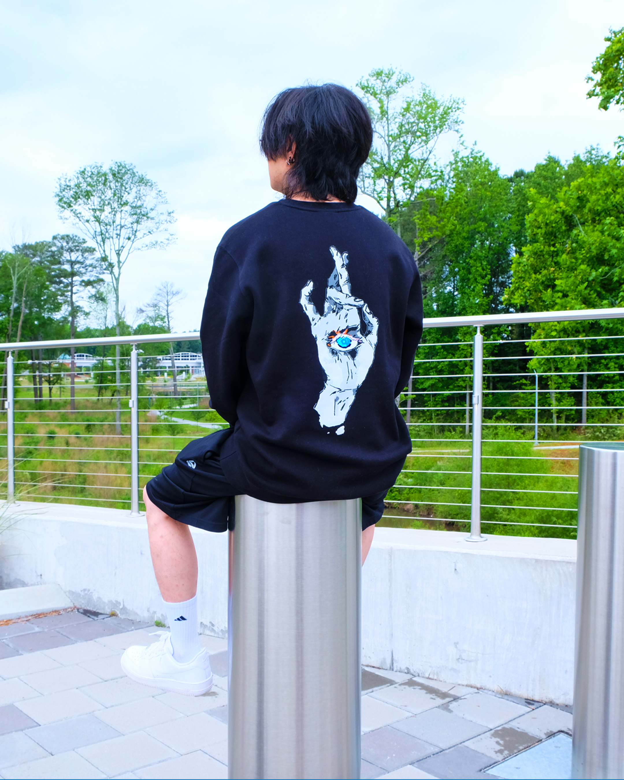 Limitless Black Crewneck Sweater