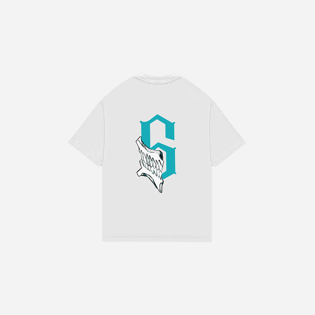 Los Numeros 6 White Oversized Tee