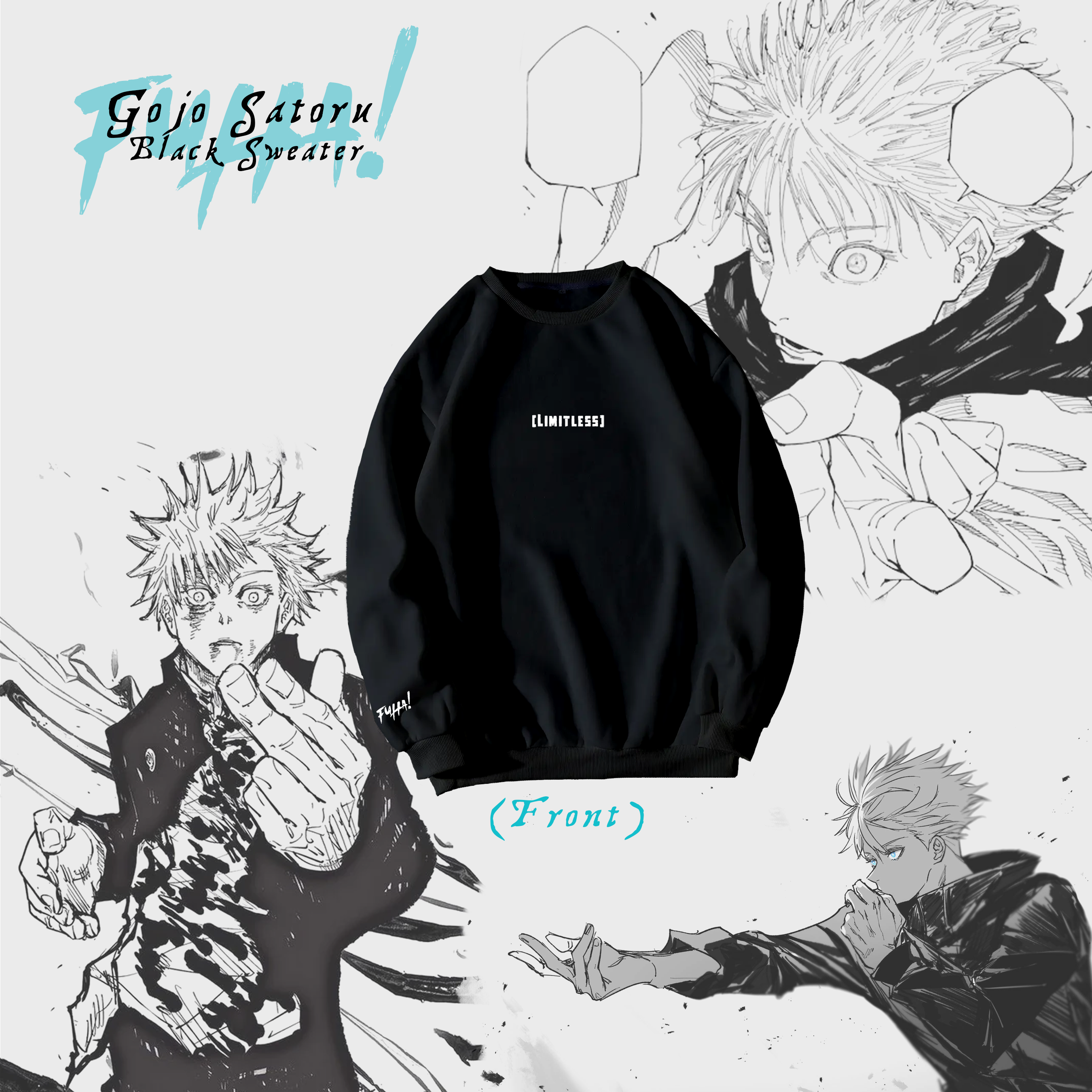 Limitless Black Crewneck Sweater