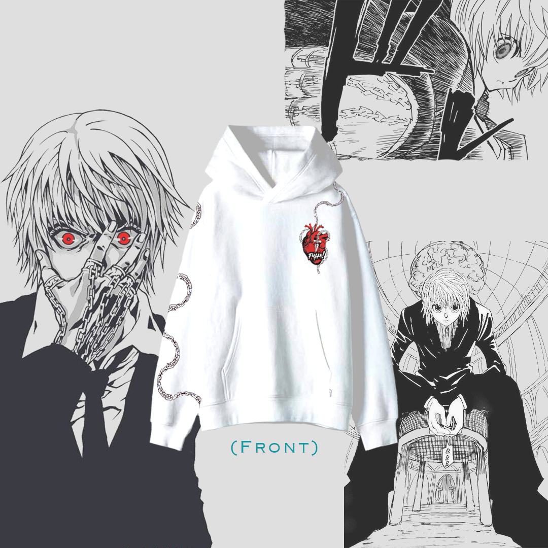 Chained Heart White Hoodie