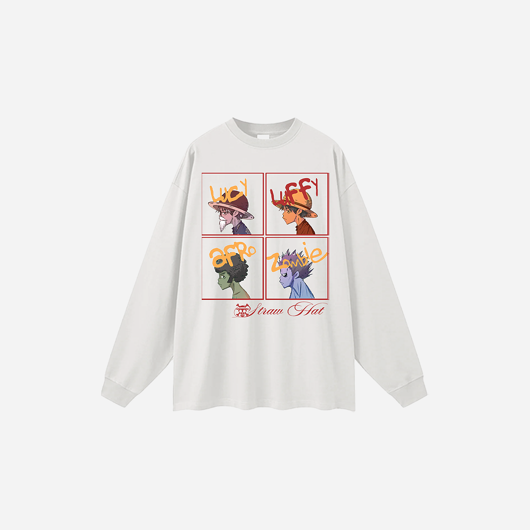 Captain 4 Panel White Long Sleeve