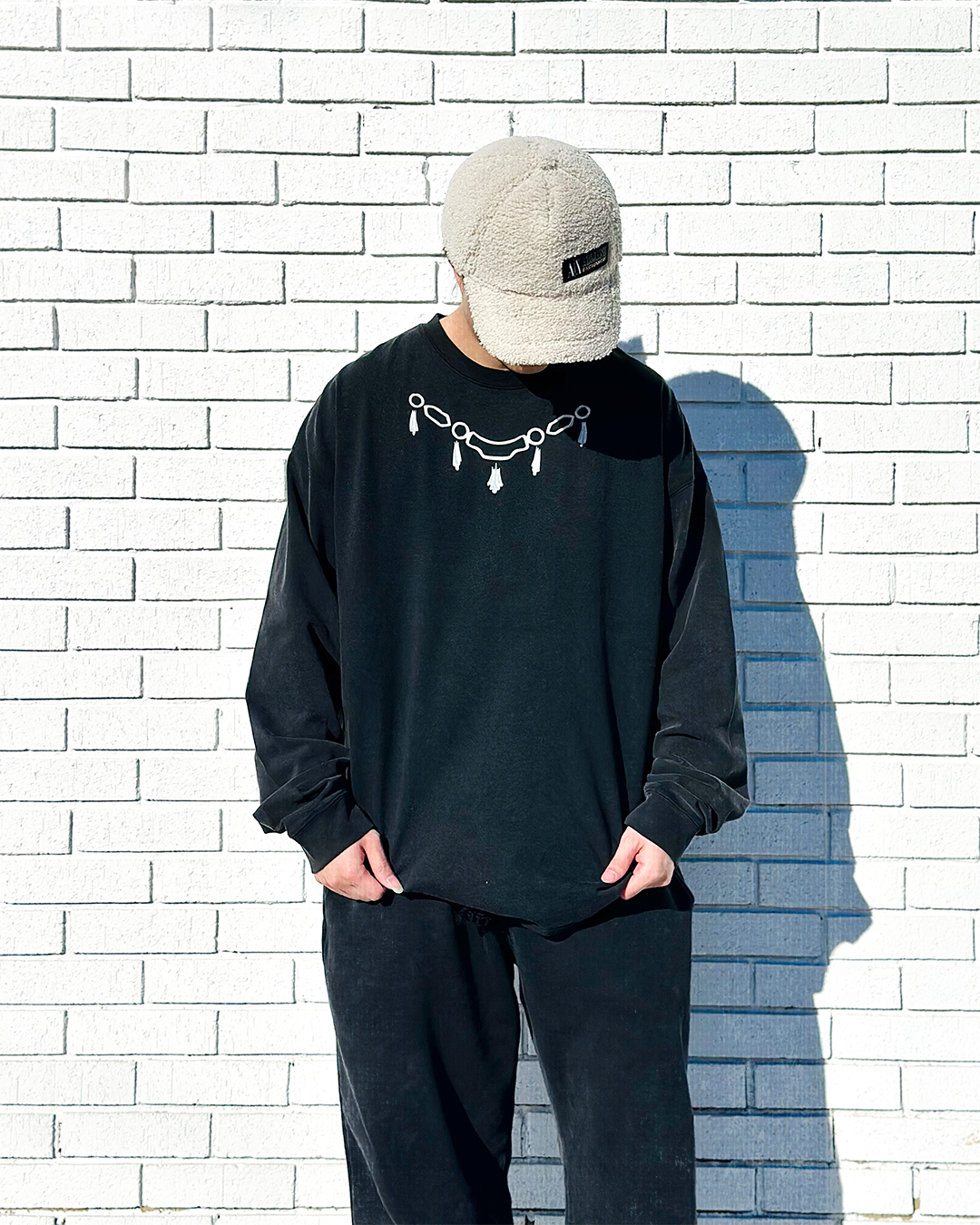 Divine General Vintage Washed Black Long Sleeve