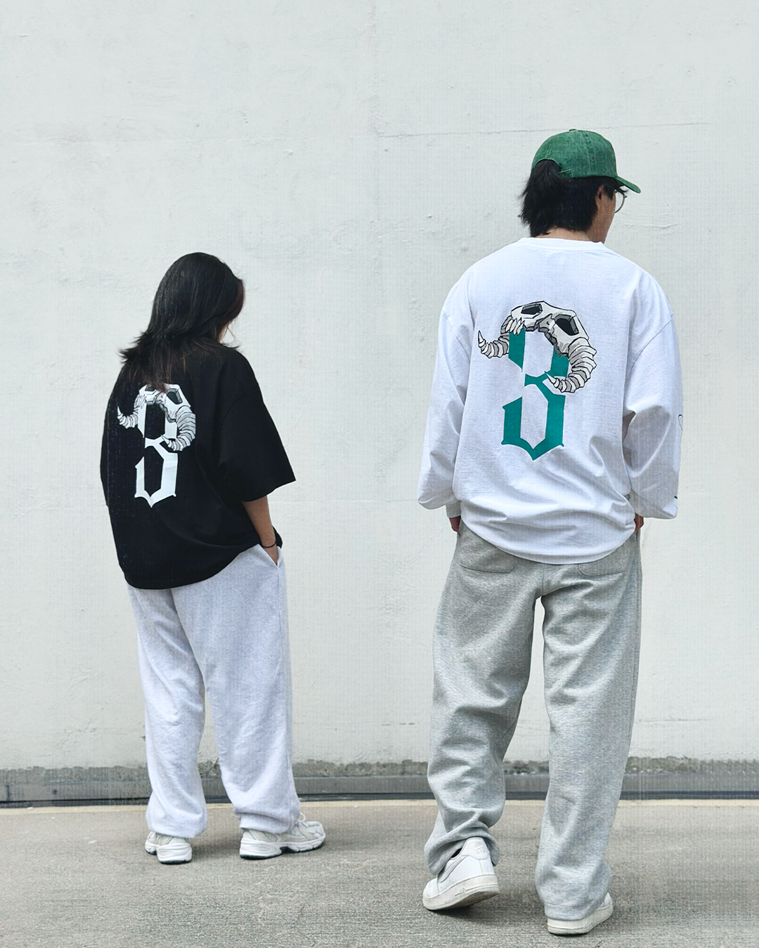 Los Numeros 3 White Long Sleeve Shirt