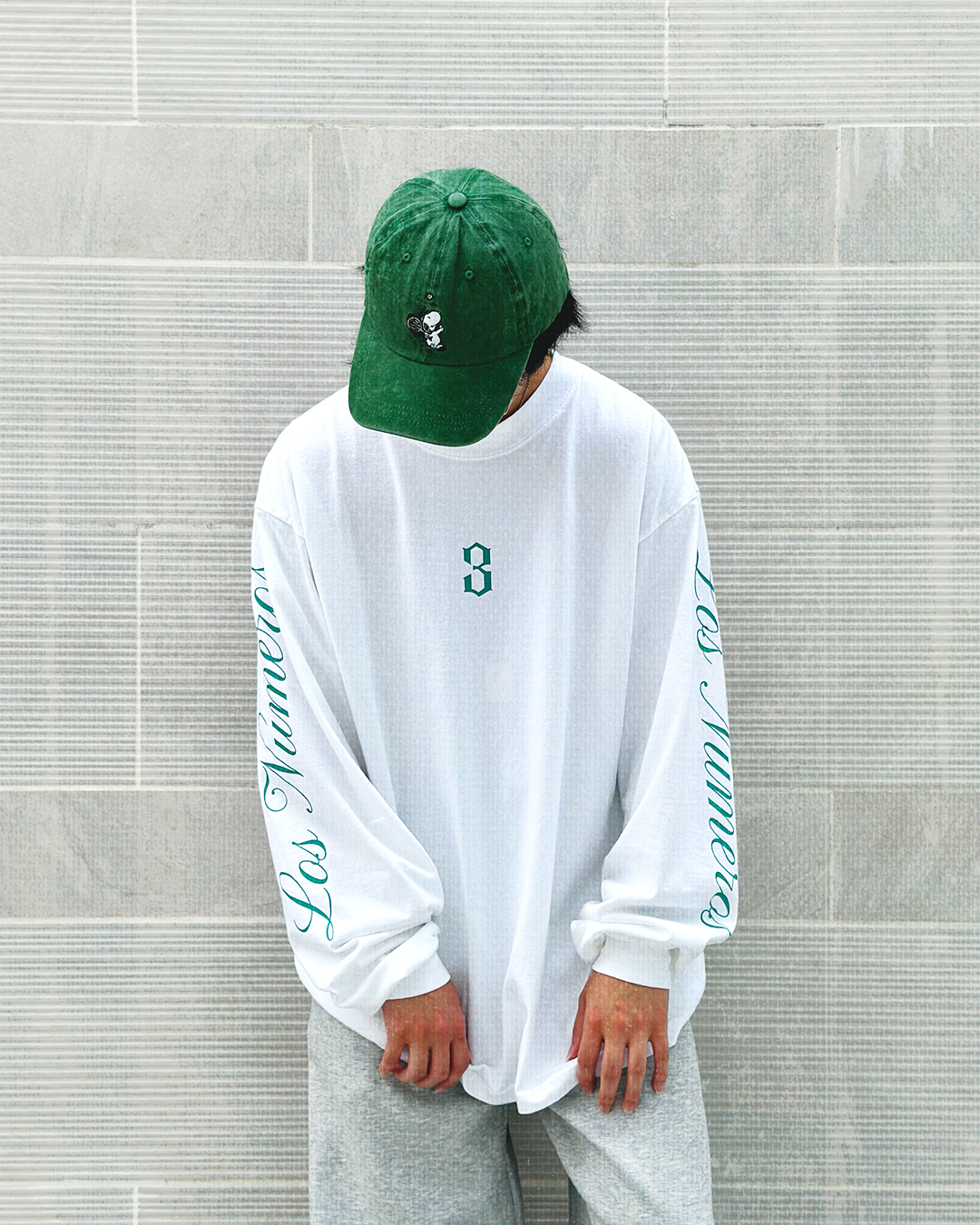 Los Numeros 3 White Long Sleeve Shirt