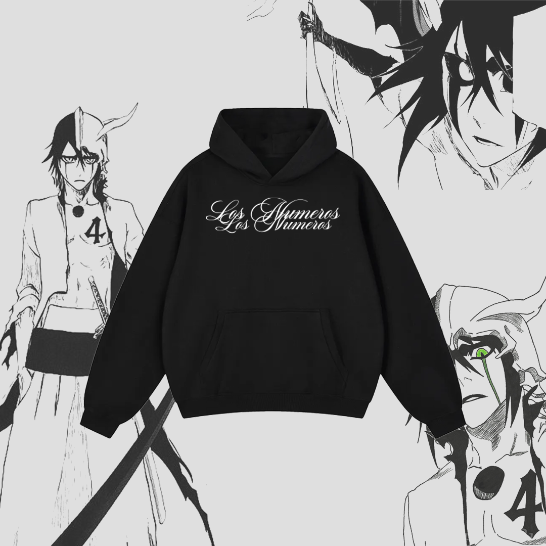 Los Numeros 4 Black Hoodie