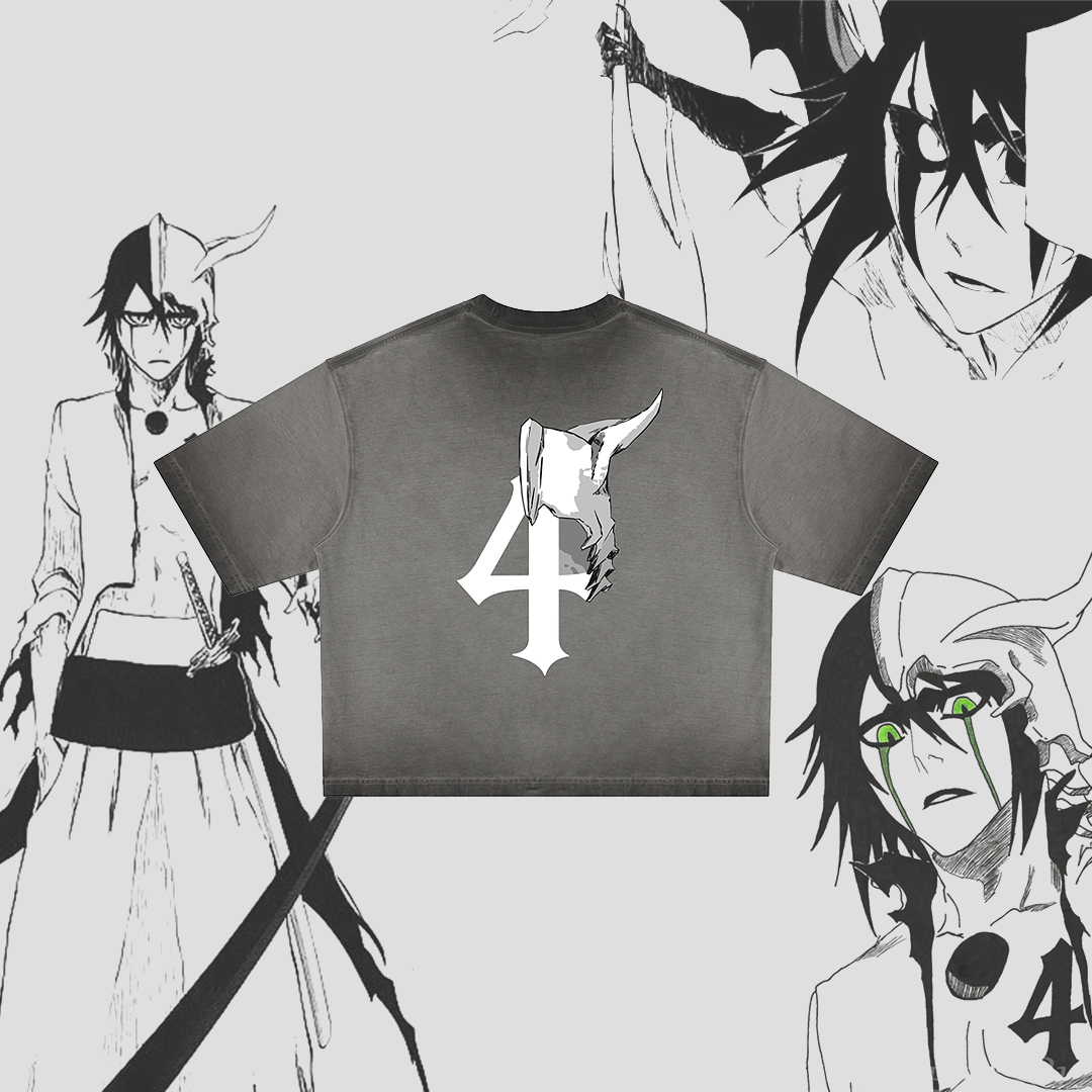 Los Numeros 4 Charcoal Tee