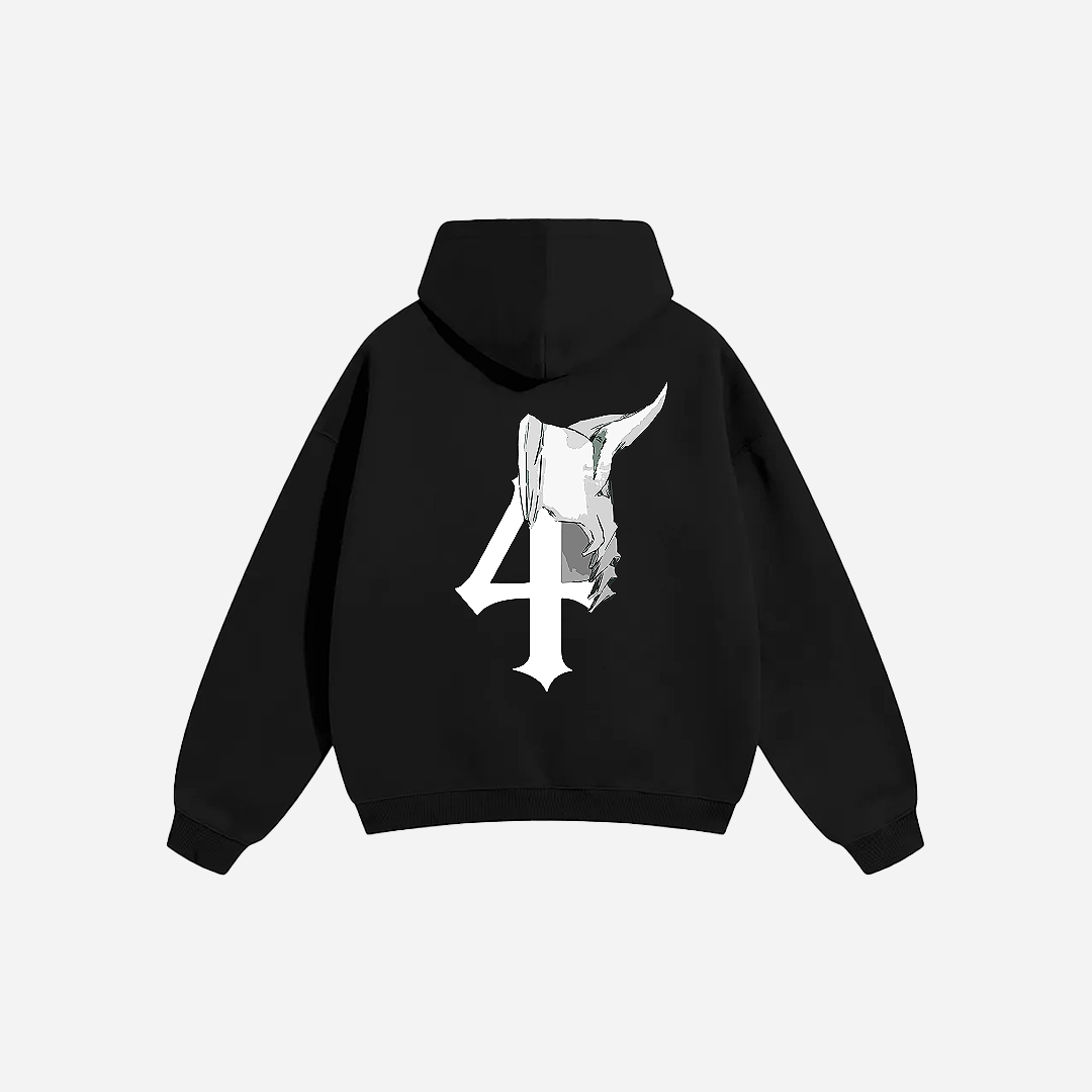 Los Numeros 4 Black Hoodie
