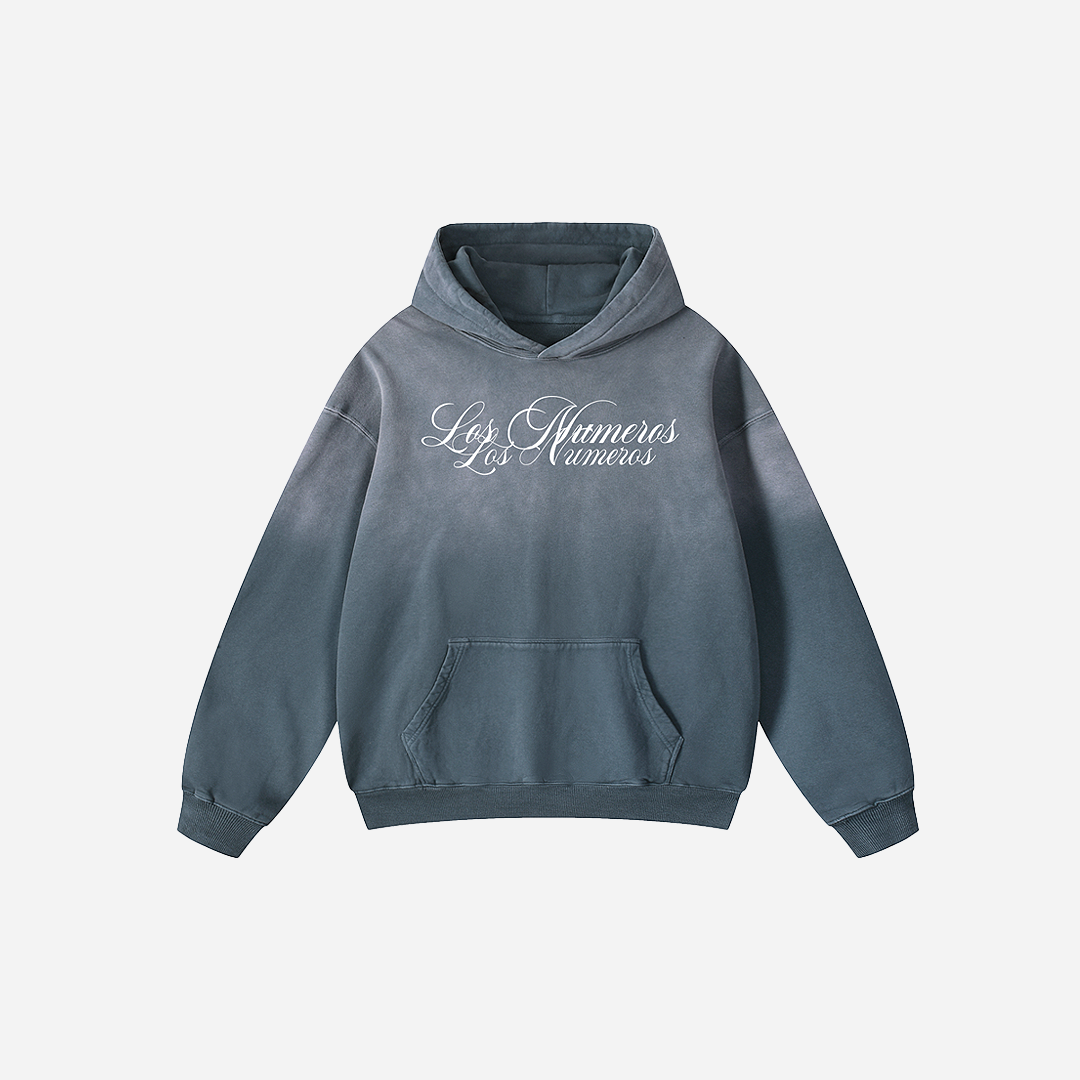 Los Numeros 6 Slate — Sun Fade Hoodie