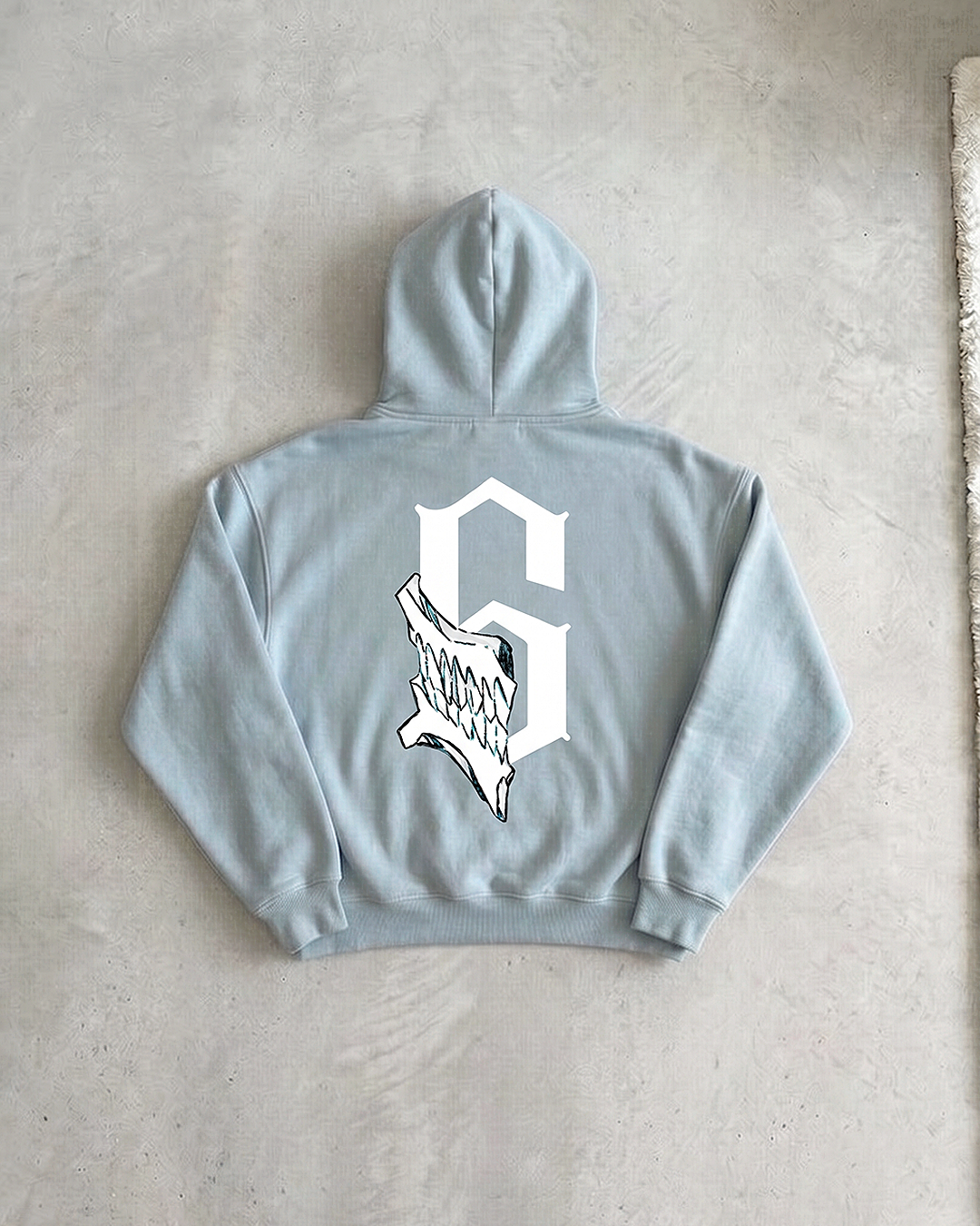 Los Numeros 6 Baby Blue Hoodie