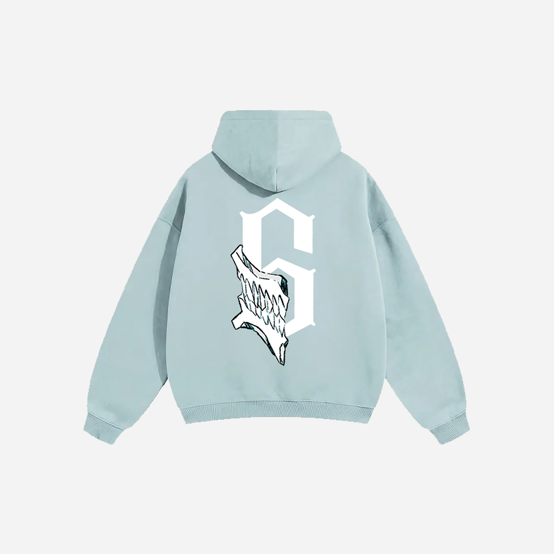 Los Numeros 6 Baby Blue Hoodie