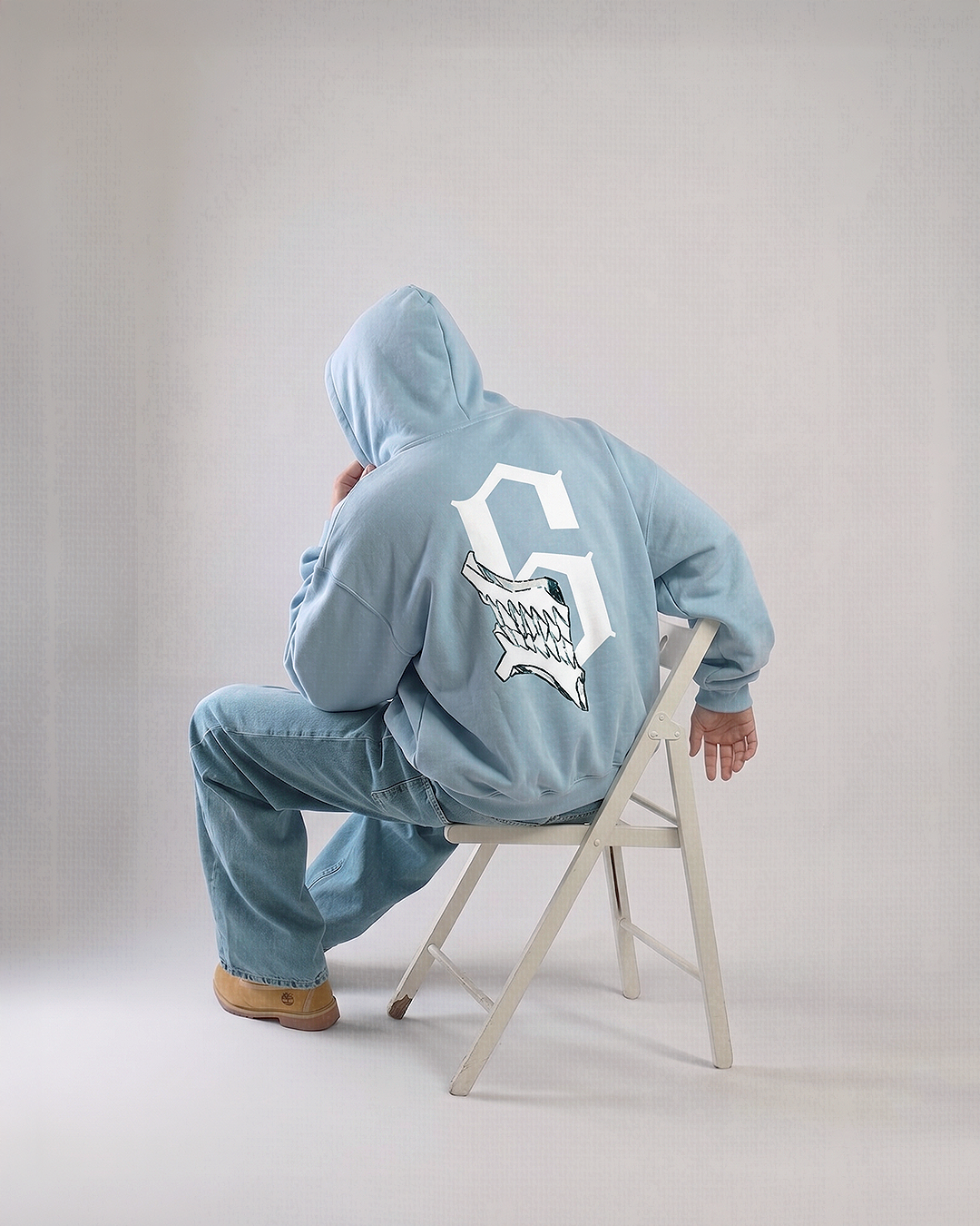 Los Numeros 6 Baby Blue Hoodie