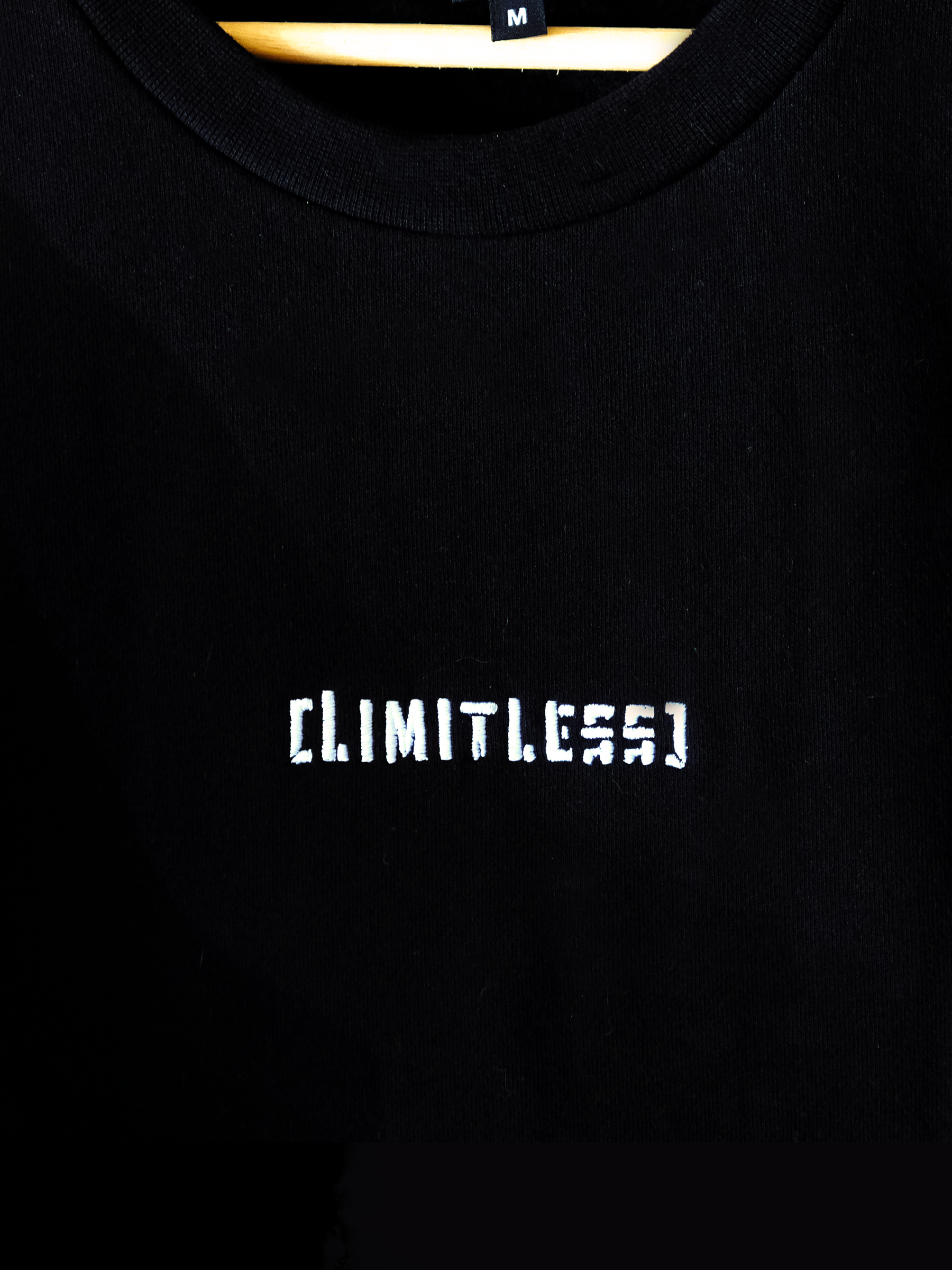 Limitless Black Crewneck Sweater
