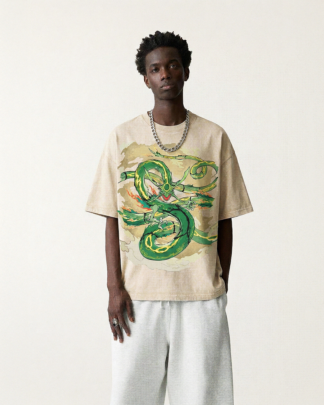 Sky King Apricot Boxy Tee