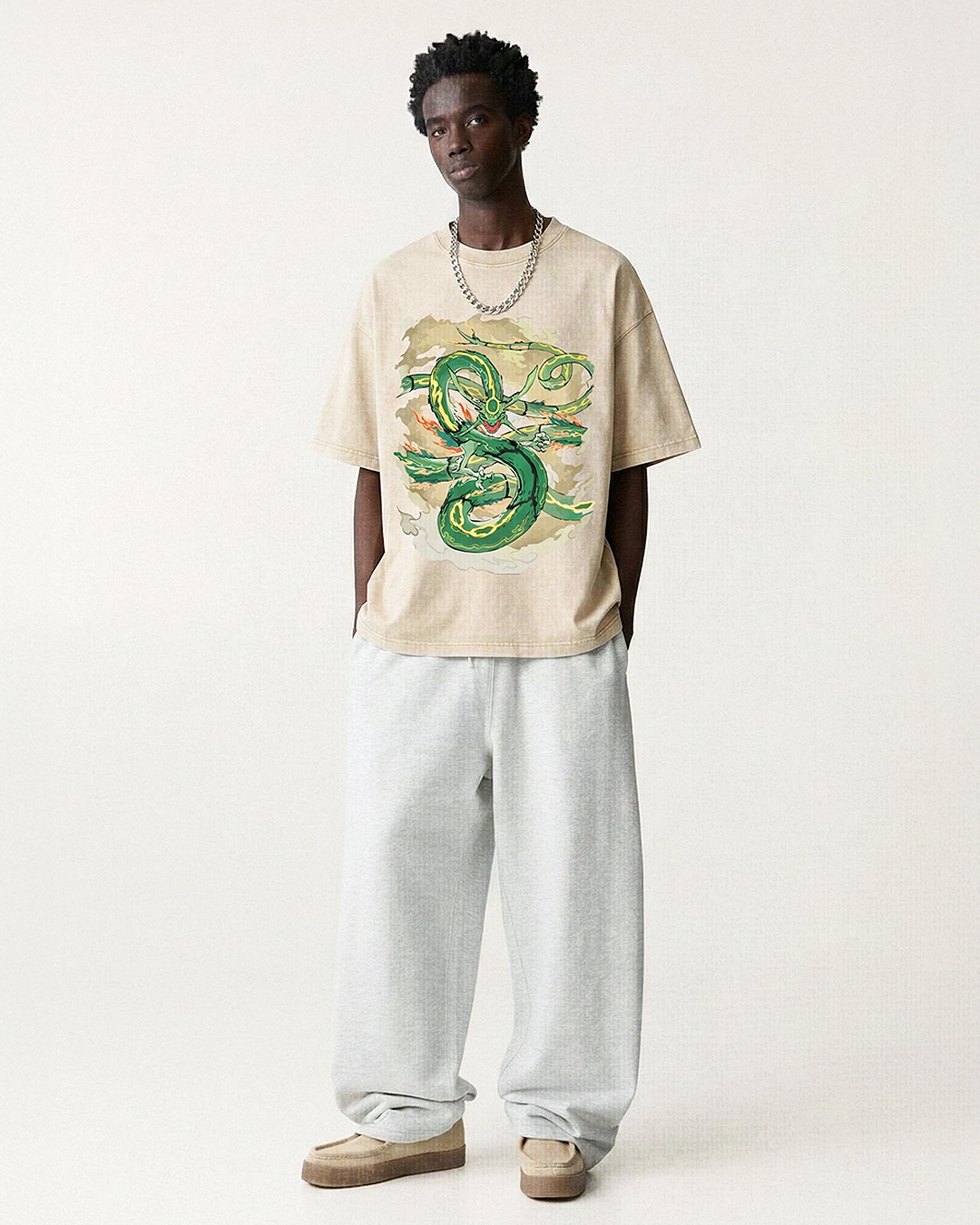 Sky King Apricot Boxy Tee