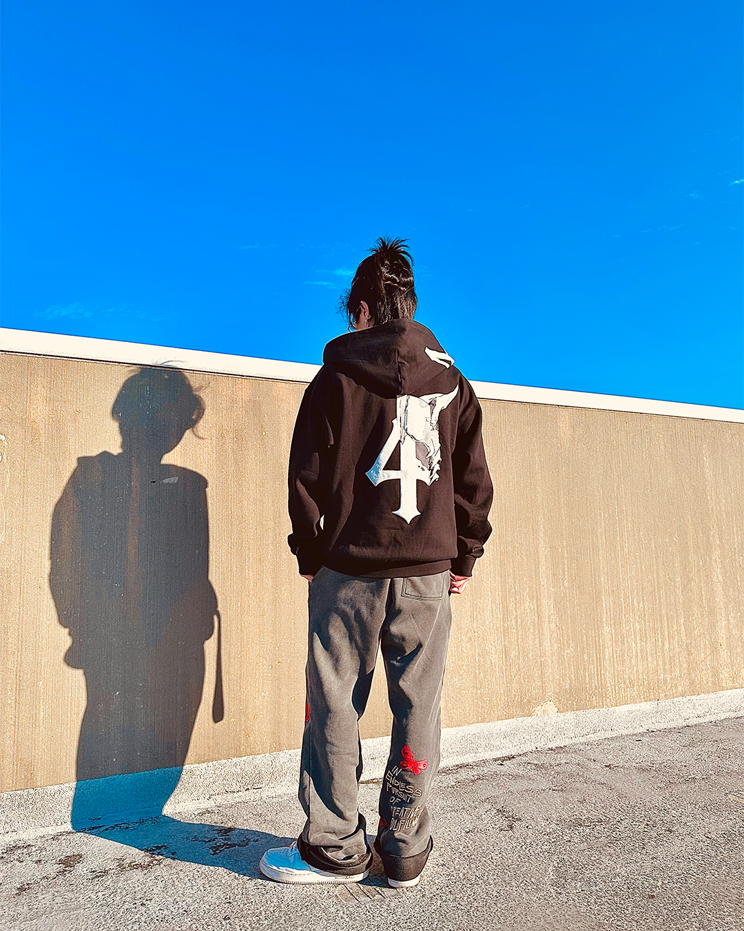 Los Numeros 4 Black Full Zip Hoodie