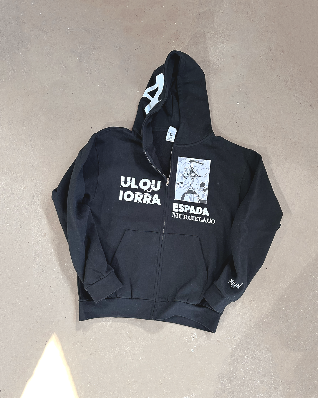Los Numeros 4 Black Full Zip Hoodie