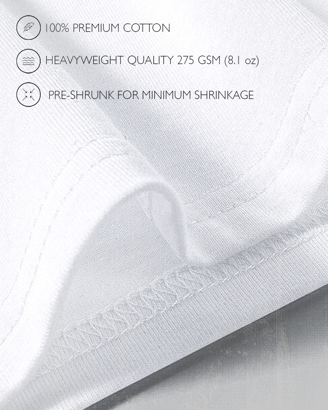Captain 4-Panel White Oversized Tee
