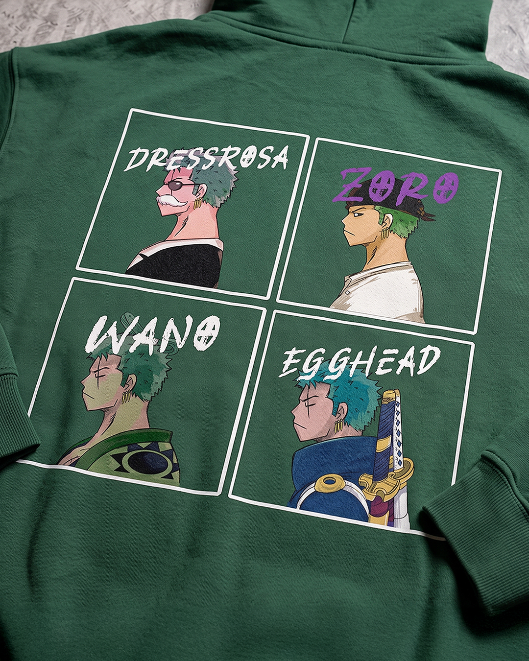Zoro 4-Panel Eden Green Hoodie