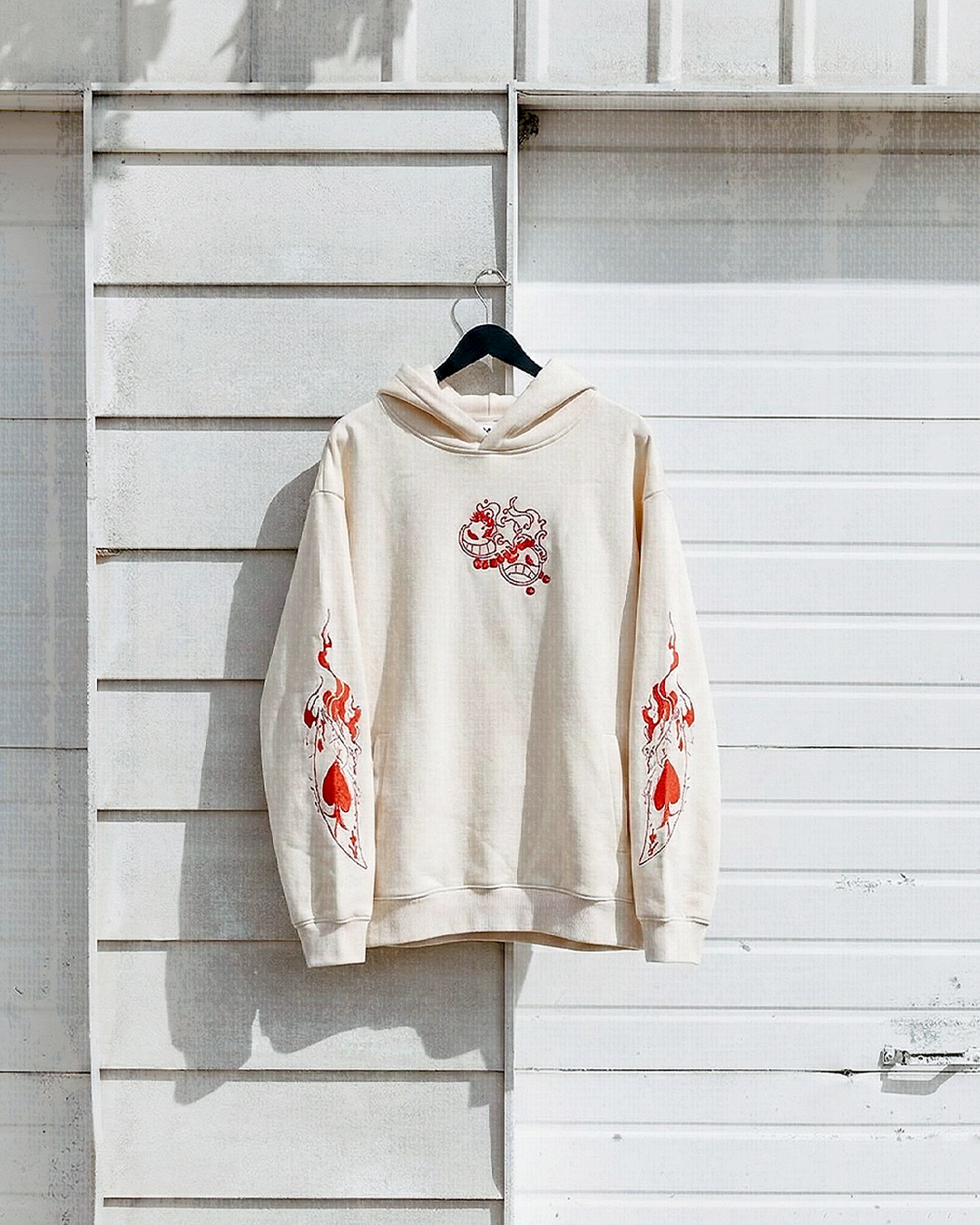 Ace Flame Spade Apricot Hoodie