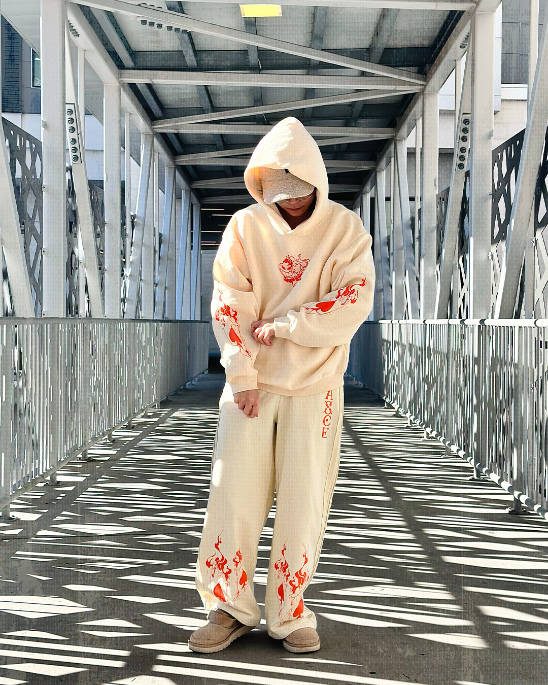 Ace Flame Spade Apricot Sweats