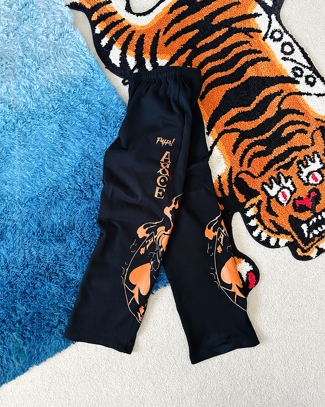 Ace Flame Spade Black Sweatpants