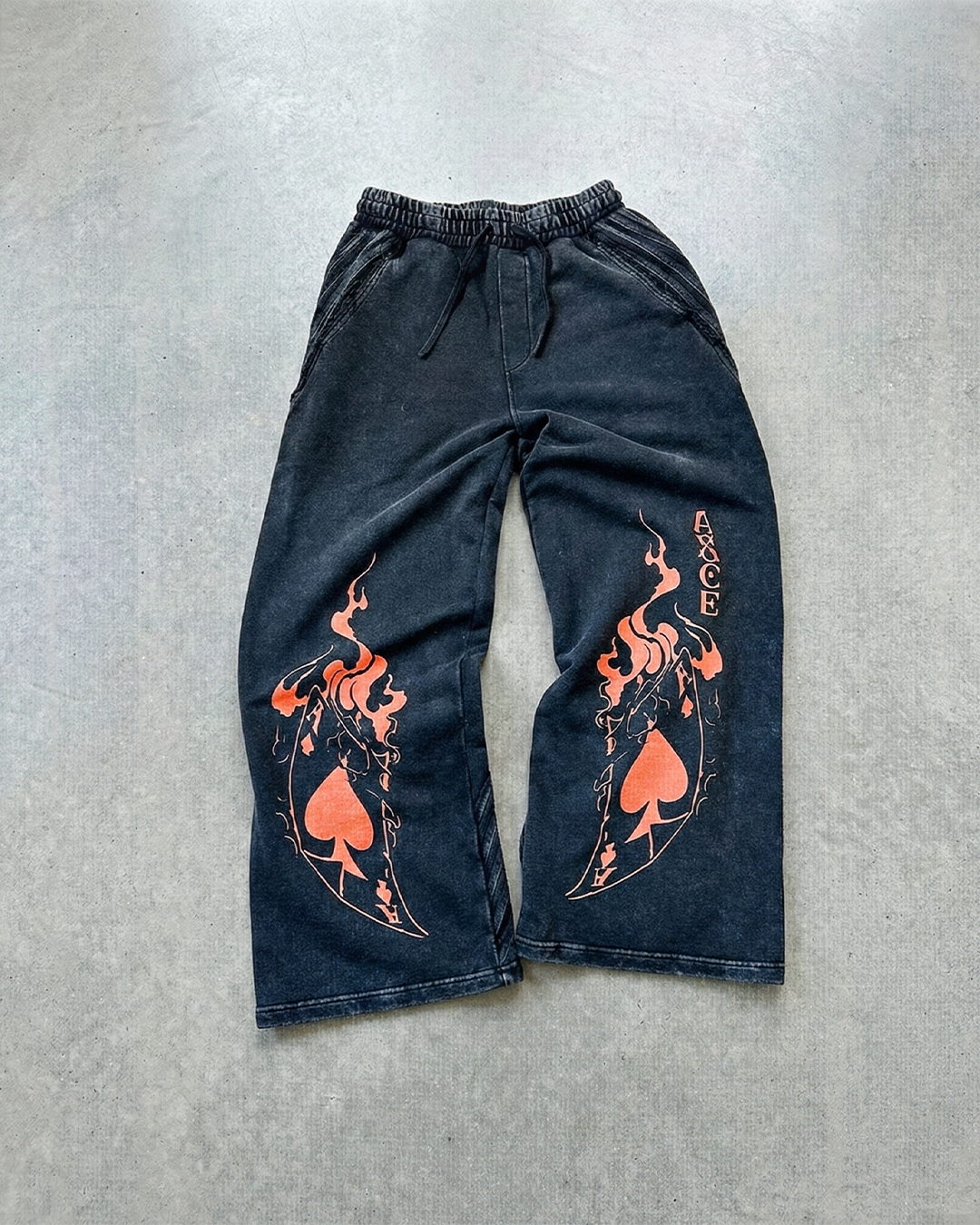 Ace Flame Spade Wash Blackberry Sweats