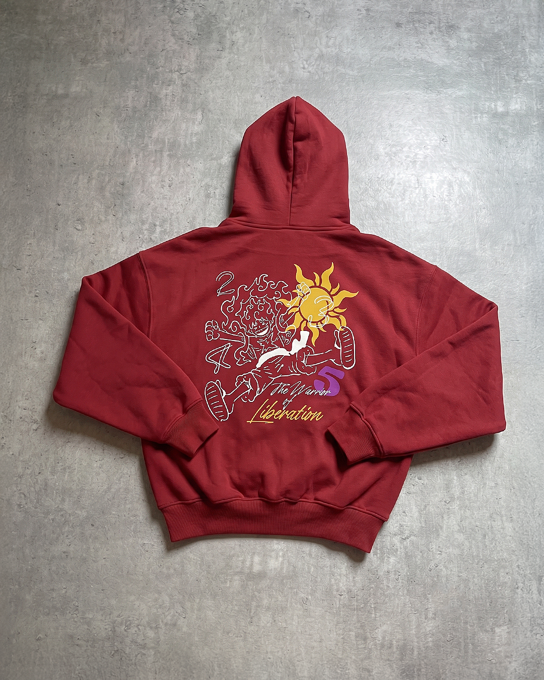 G5 Sun God Crimson Red Hoodie