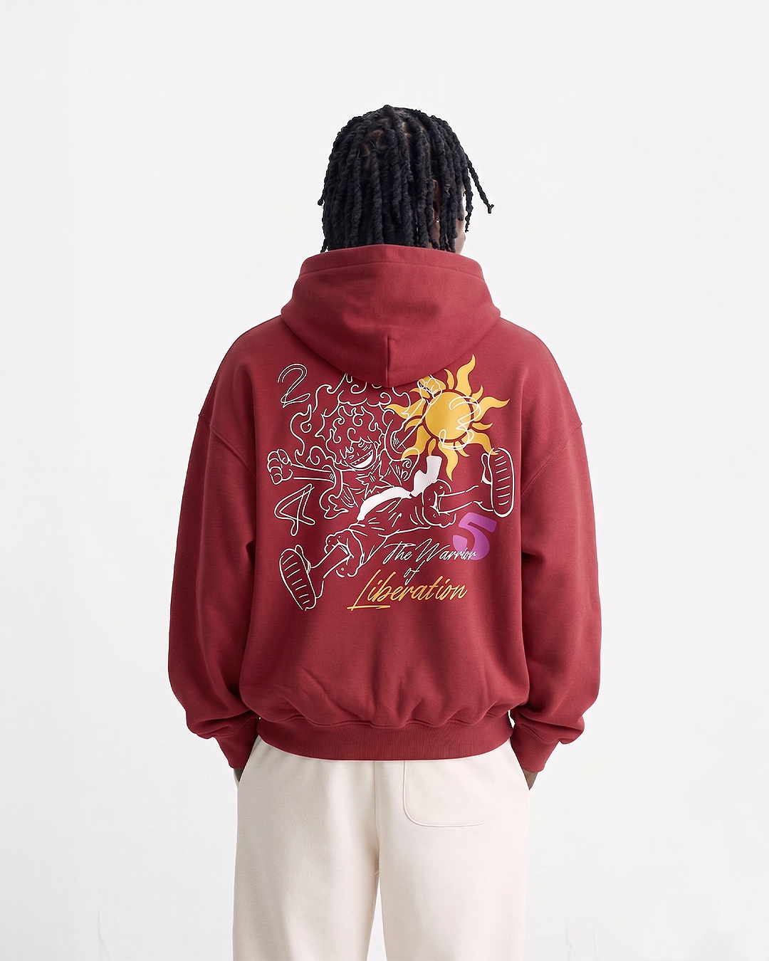 G5 Sun God Crimson Red Hoodie