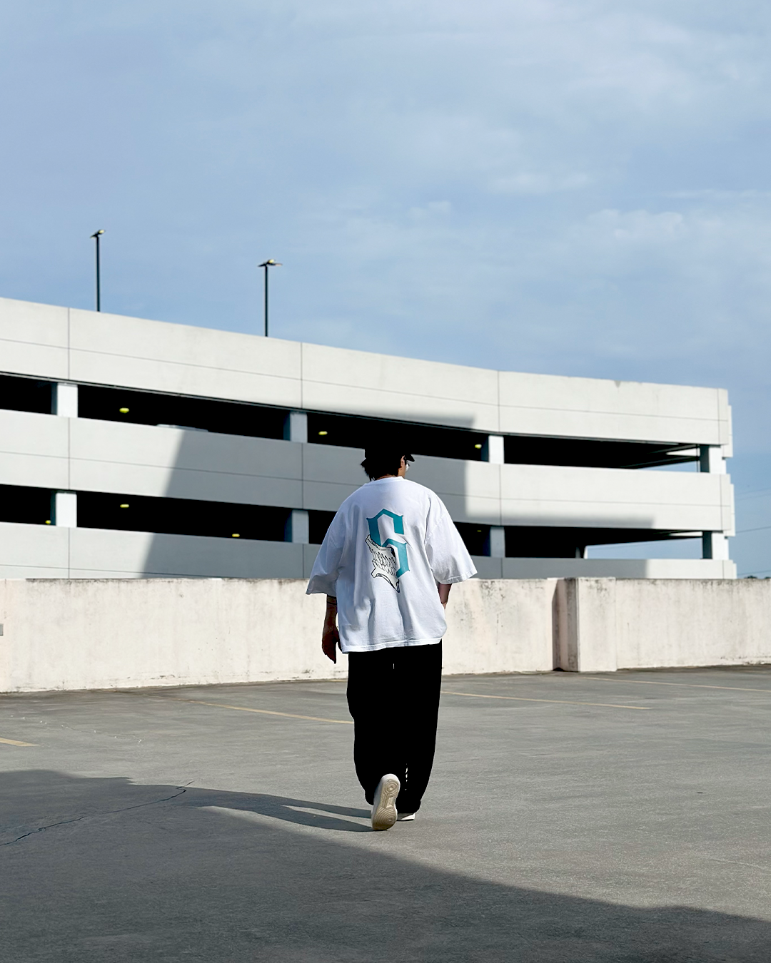 Bleach Grimmjow 6 White Drop Shoulder Tee