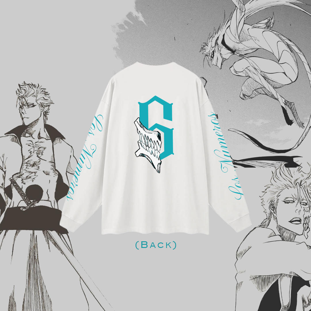 Los Numeros 6 White Long Sleeve Shirt