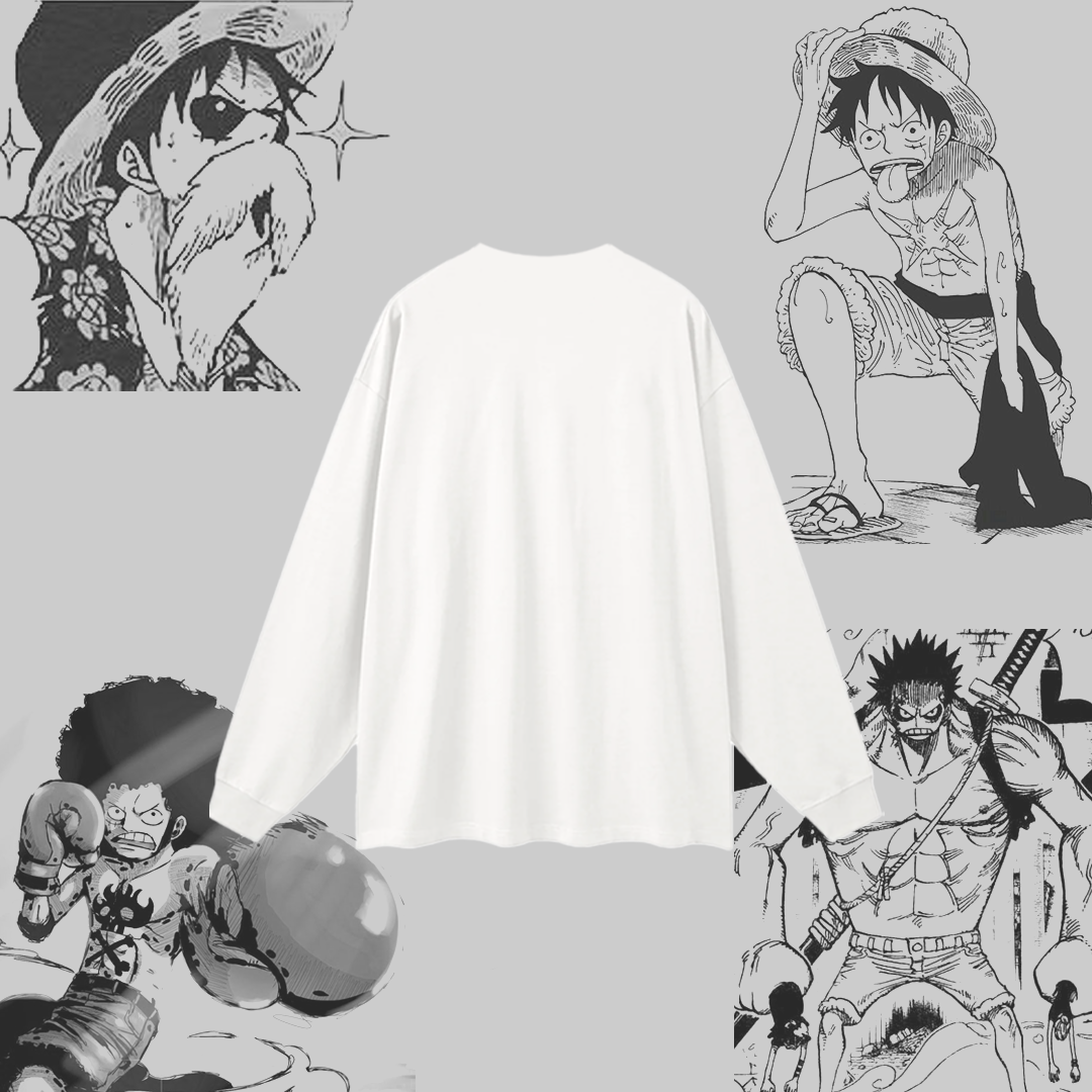 Captain 4-Panel White Long Sleeve