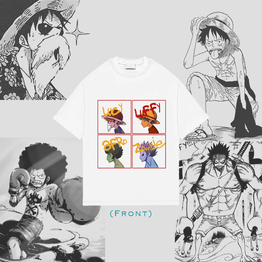 Captain 4-Panel White Oversized Tee