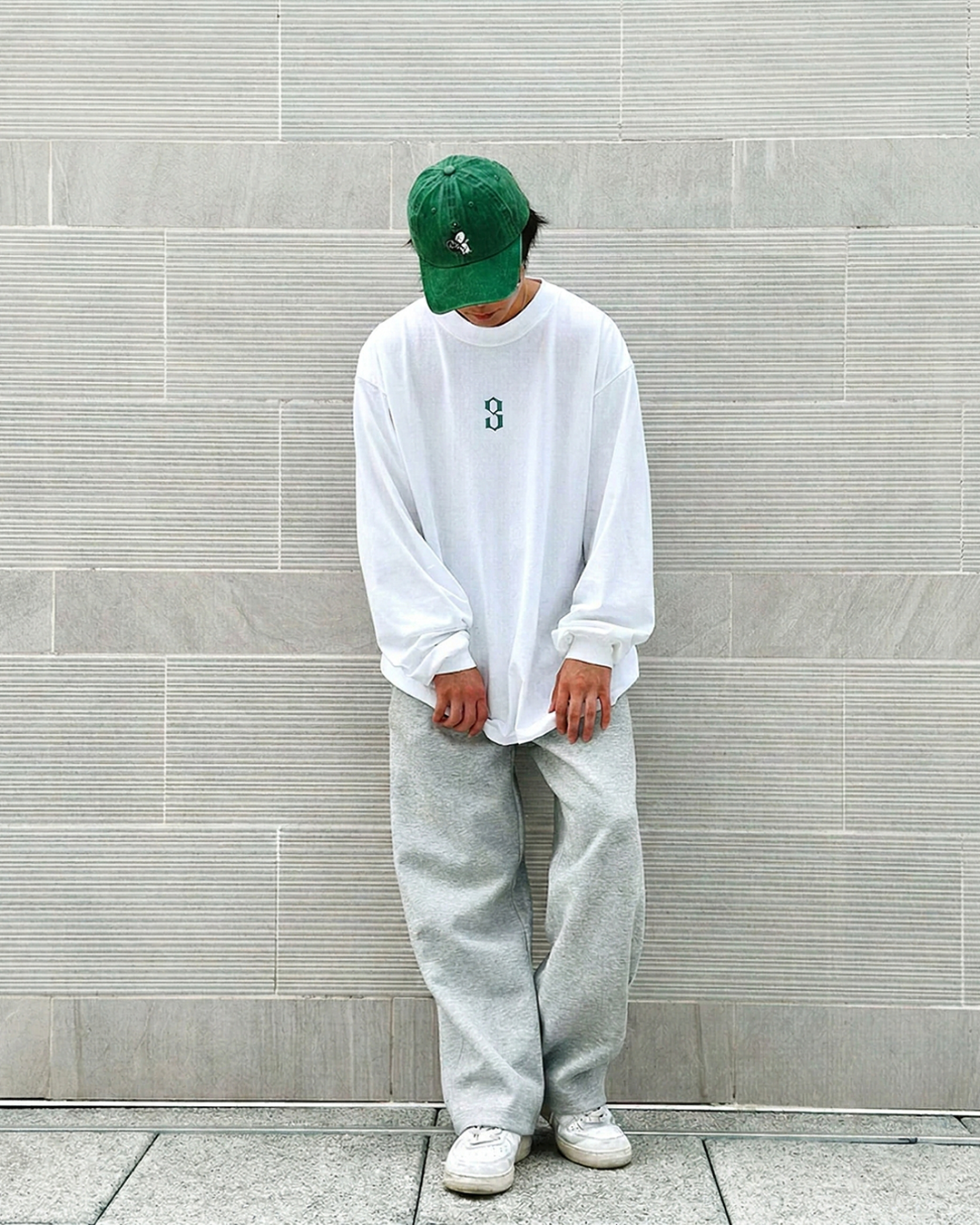 Los Numeros 3 White Long Sleeve