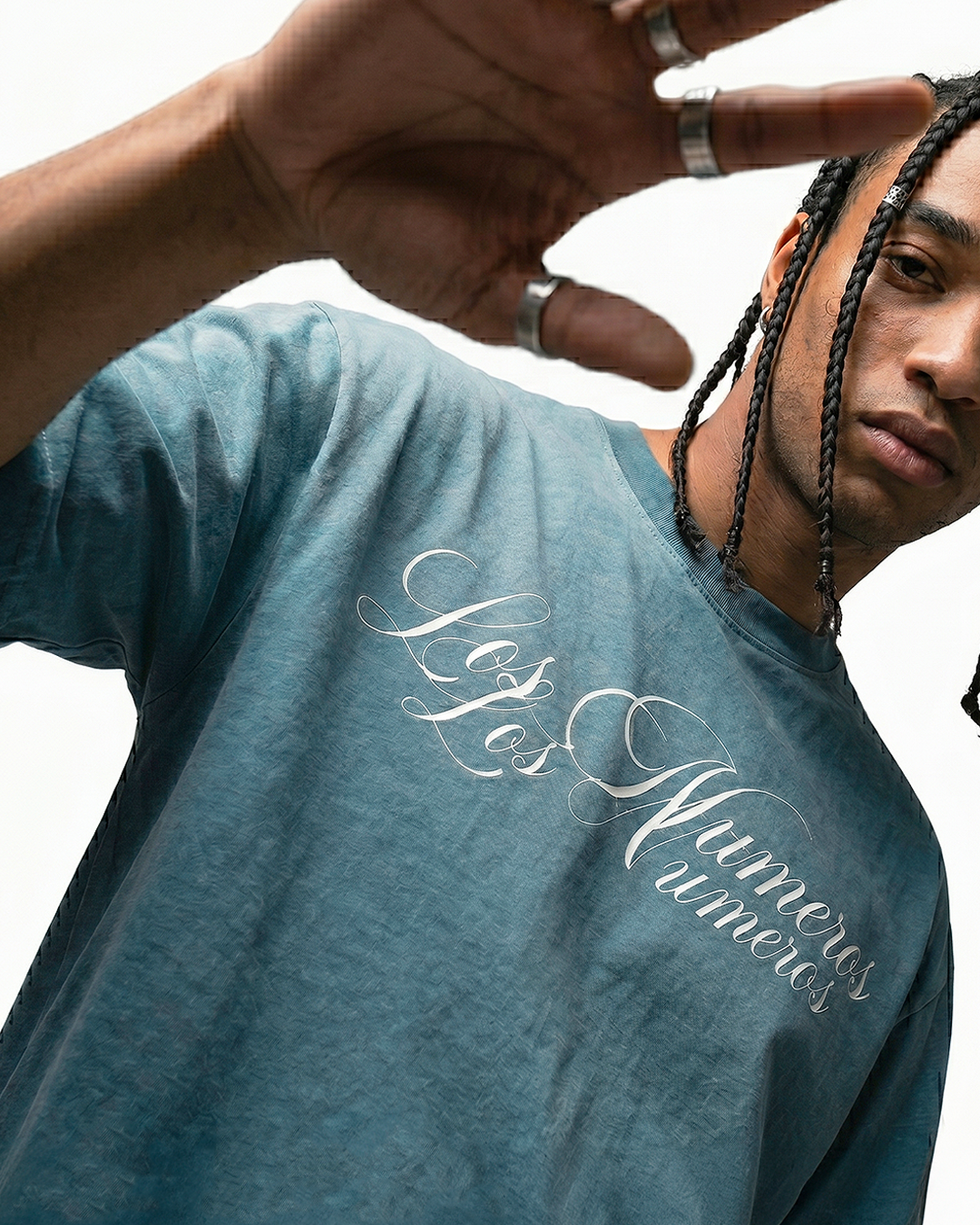 Los Numeros 6 Glacial Blue Tee