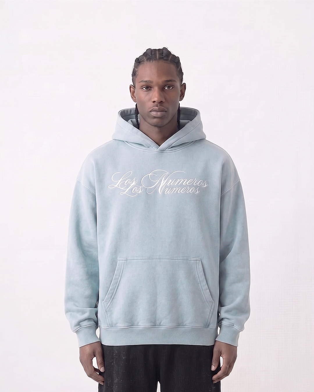 Los Numeros 6 Baby Blue Hoodie