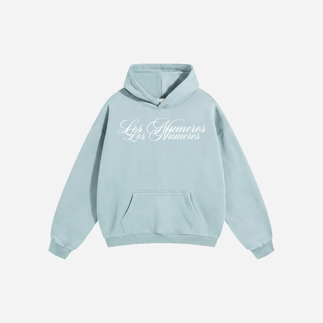 Los Numeros 6 Baby Blue Hoodie