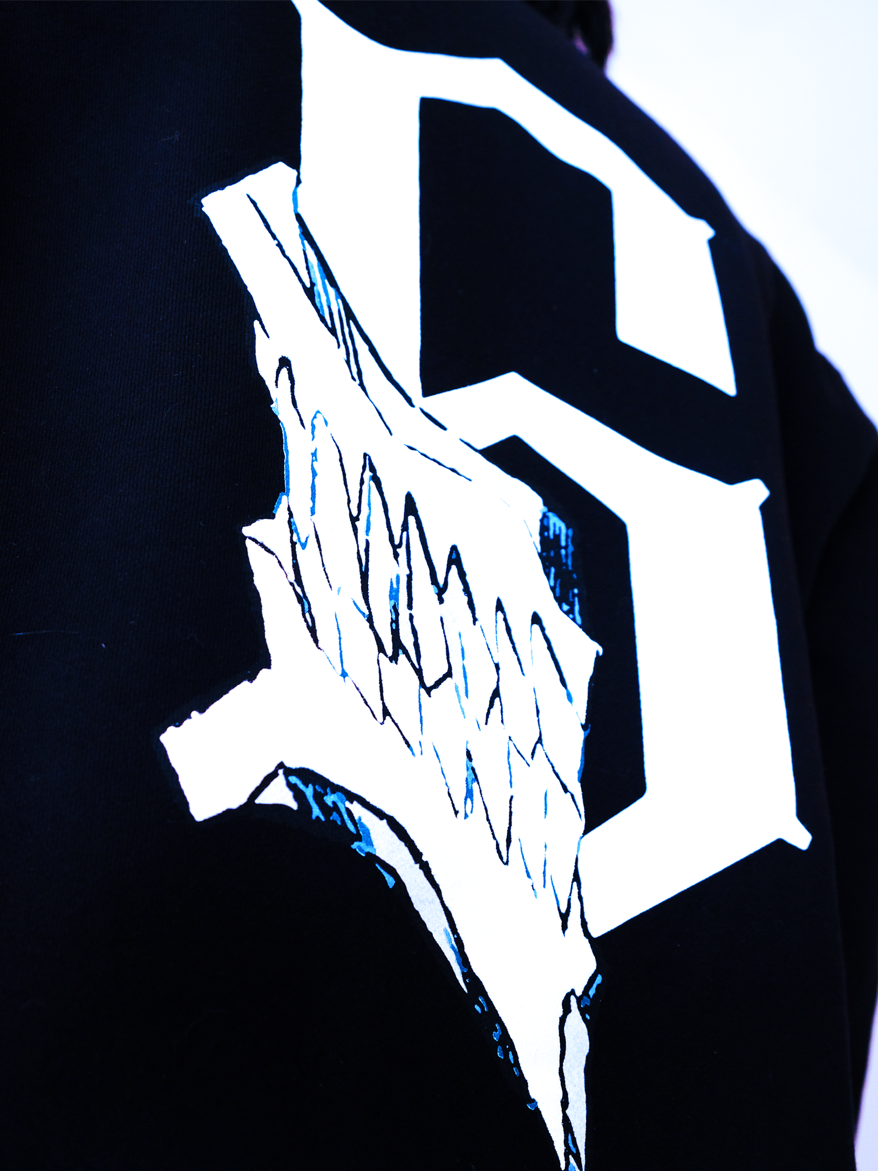 Bleach Grimmjow 6 Black Quarter-Zipper Sweater