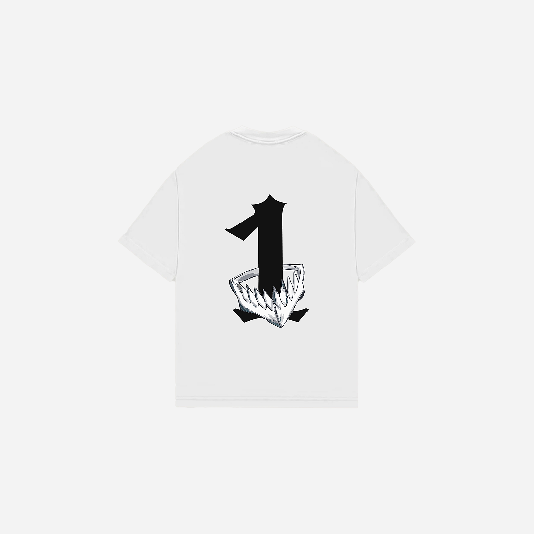 Los Numeros 1 White Oversized Tee
