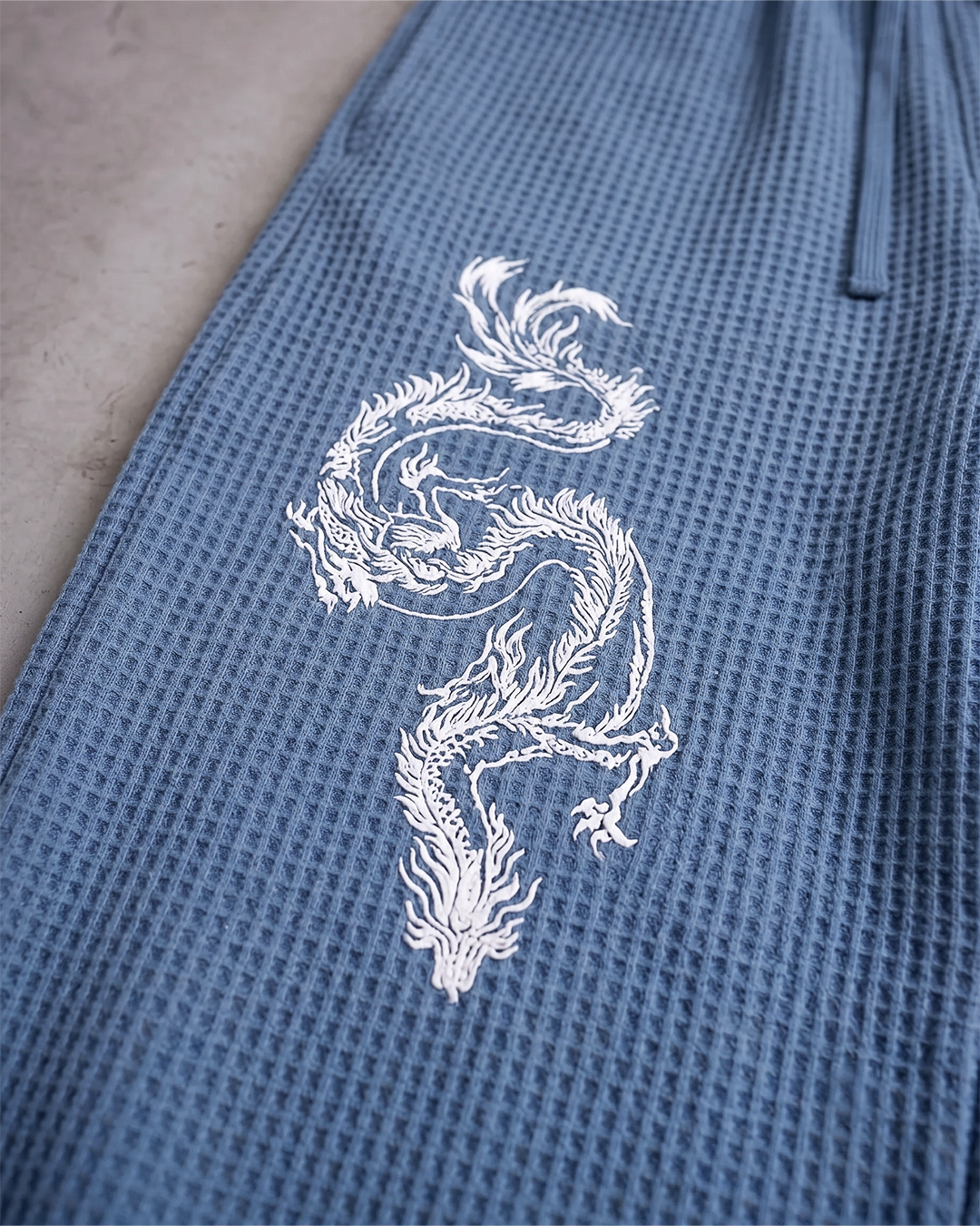 Ice Serpent Slate Waffle Knit Sweatpants