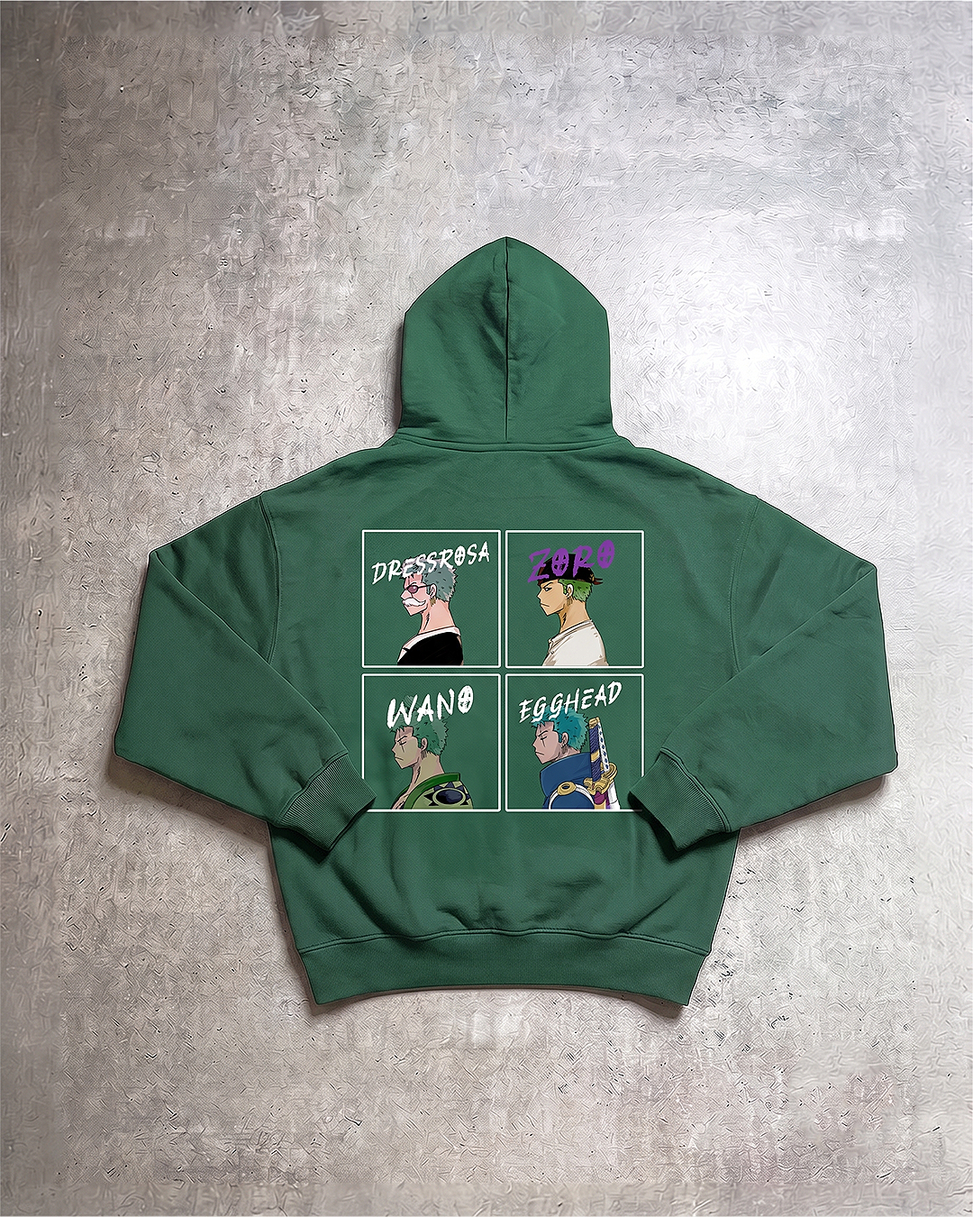 Zoro 4-Panel Eden Green Hoodie