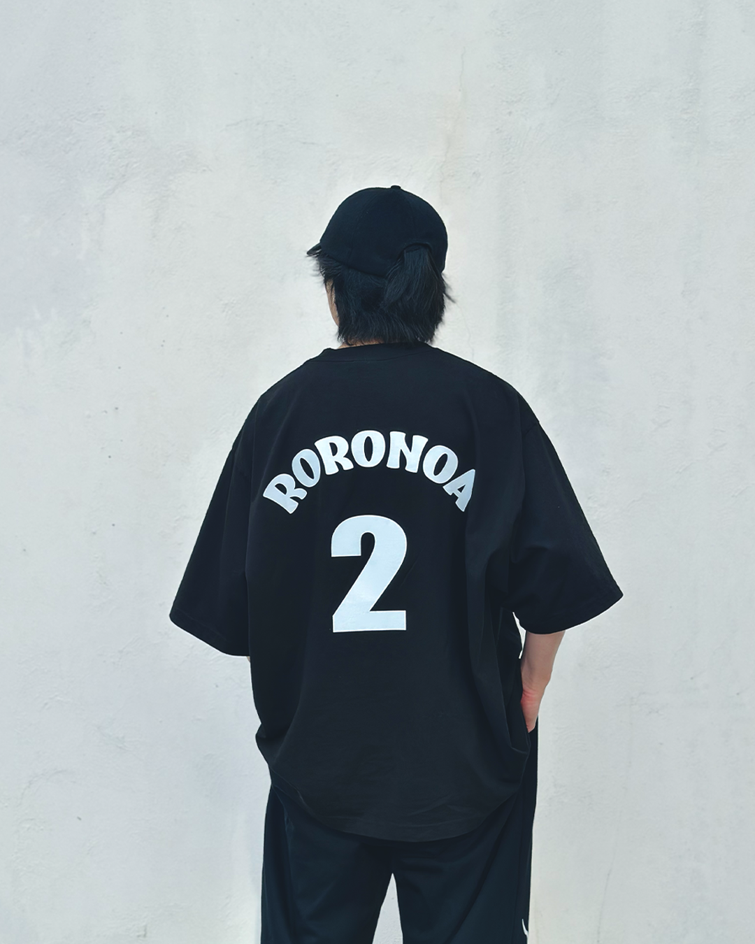 Zoro 4-Panel Black Oversized Tee